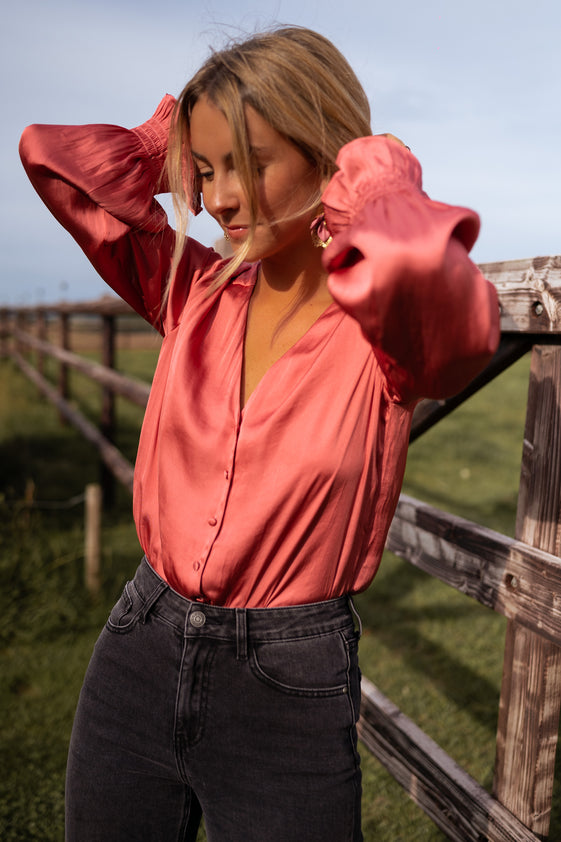 Old Pink Nadege Blouse