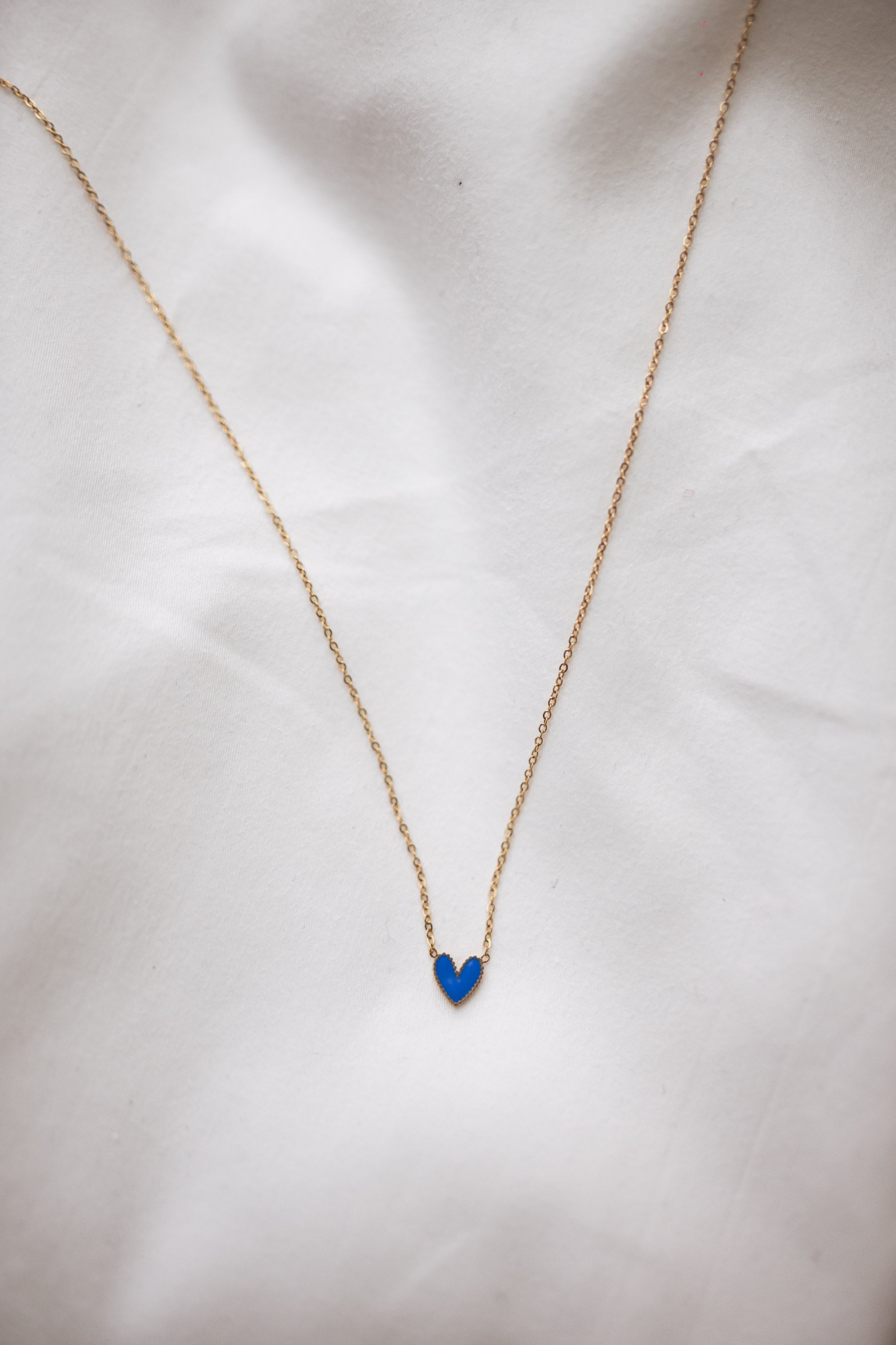 Golden and Blue Blair Necklace