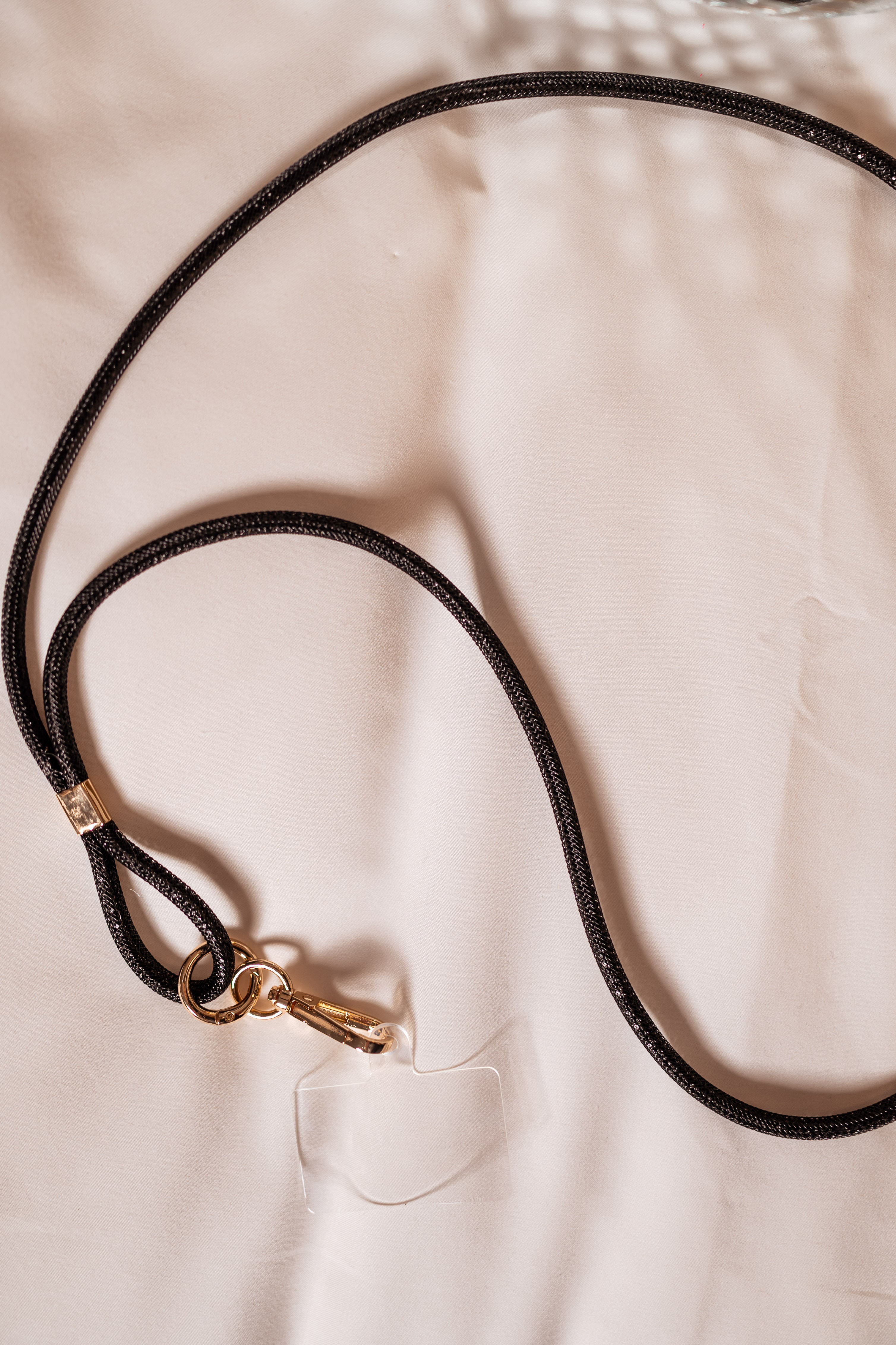 Black Shiny Willy Phone Lanyard