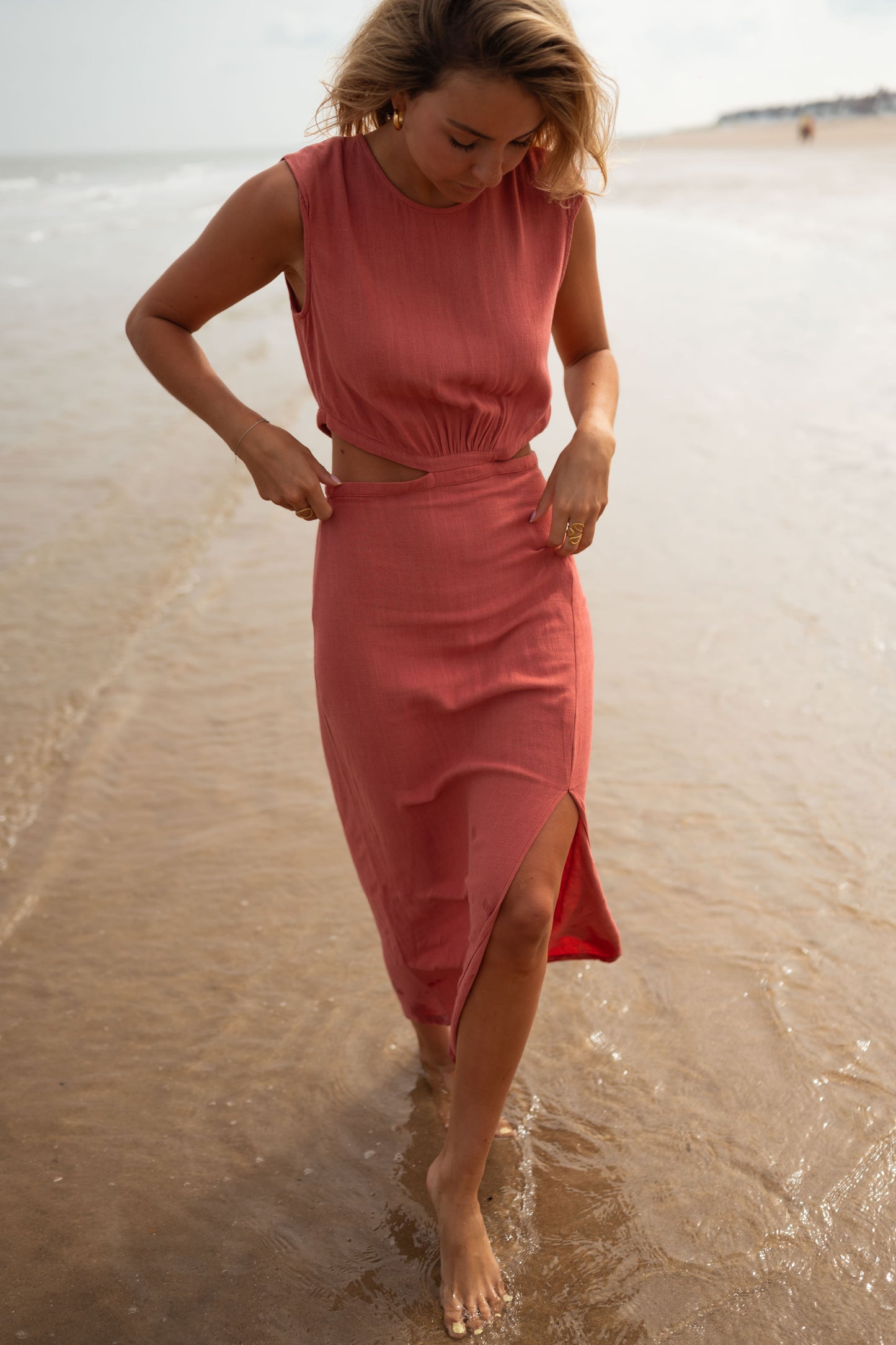 Brick Aubry Dress Brick Aubry Dress