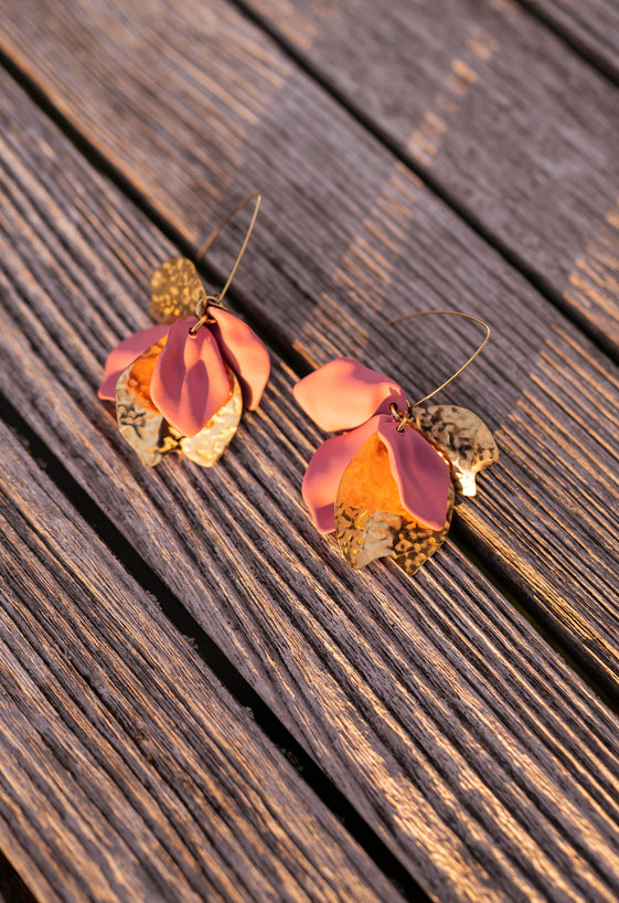 Golden Nathan Earrings