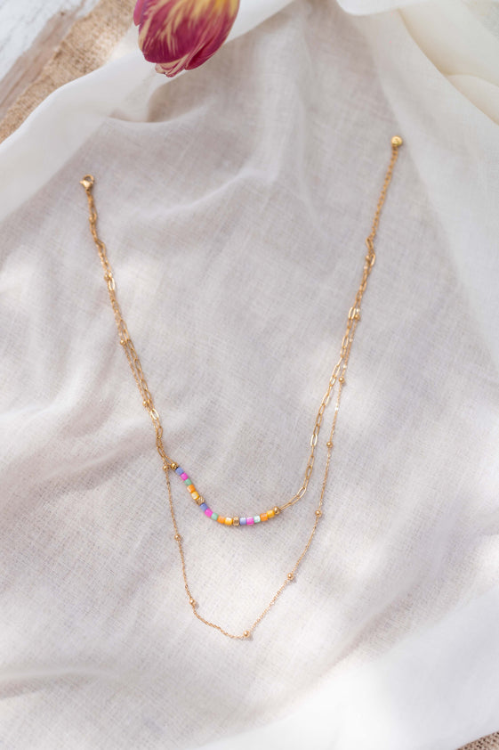 Golden and Multi-Color Wyatt Necklace