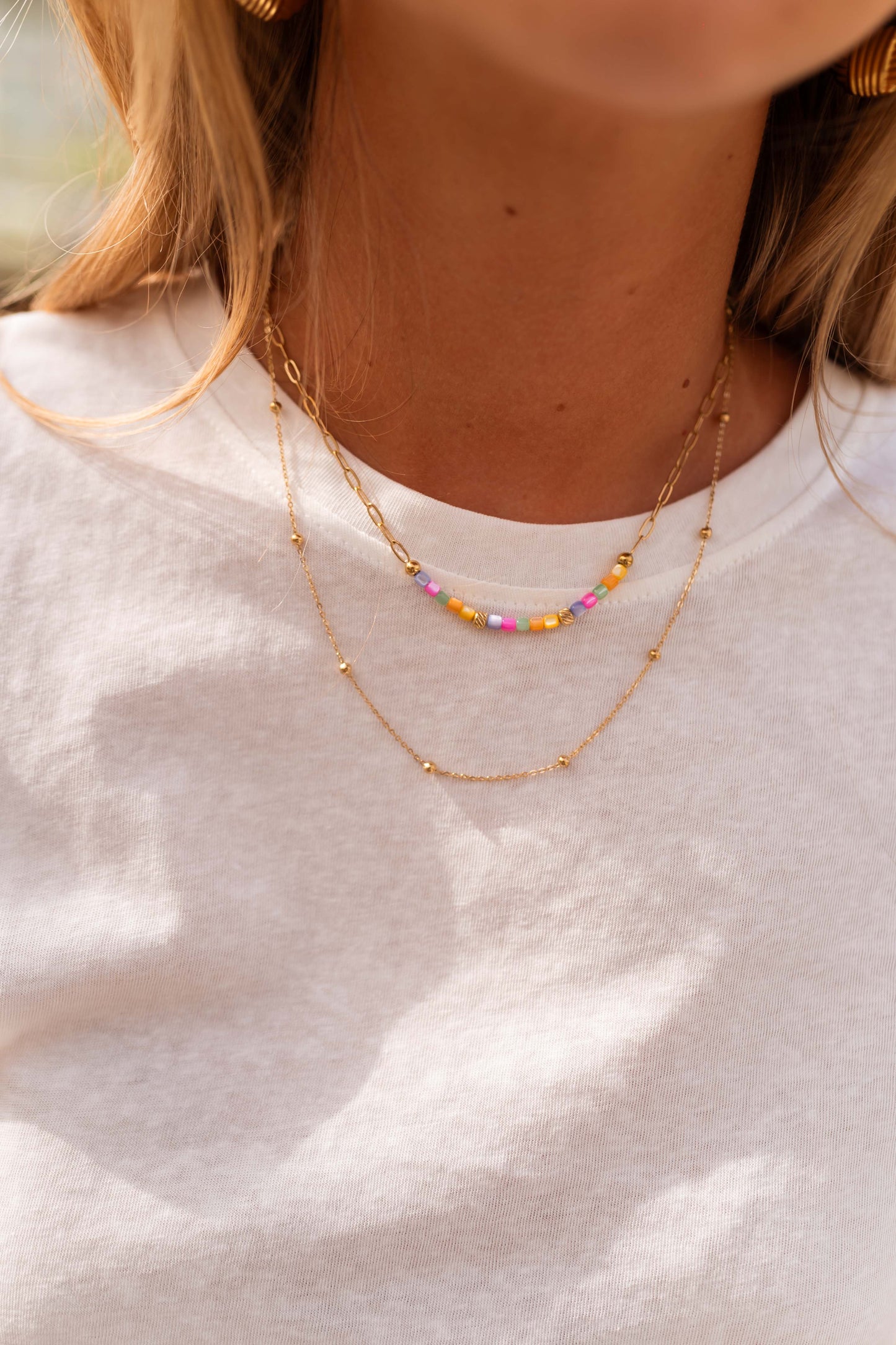 Golden and Multi-Color Wyatt Necklace