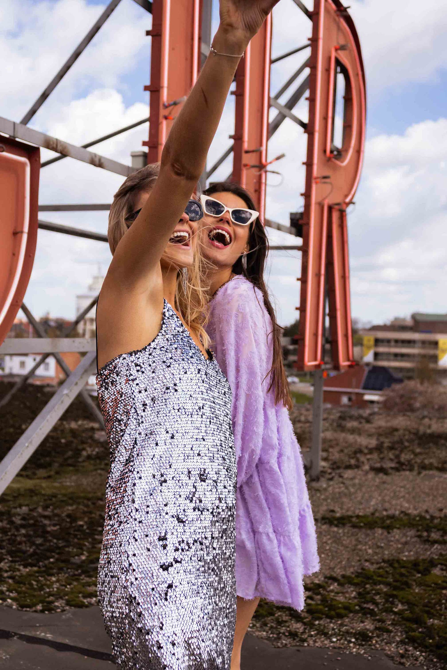 Silver Glittery Sparkle Dress