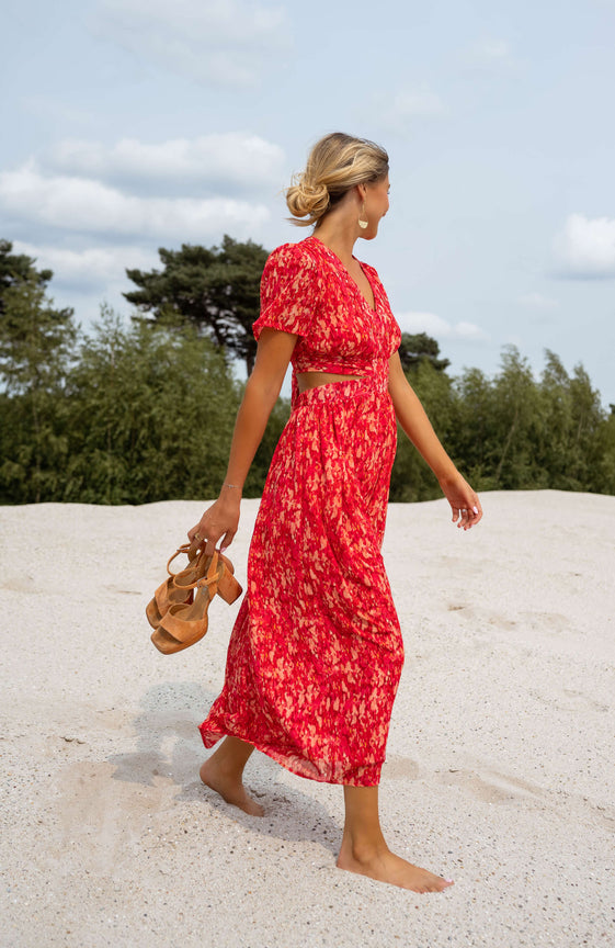 Red Claudia Dress