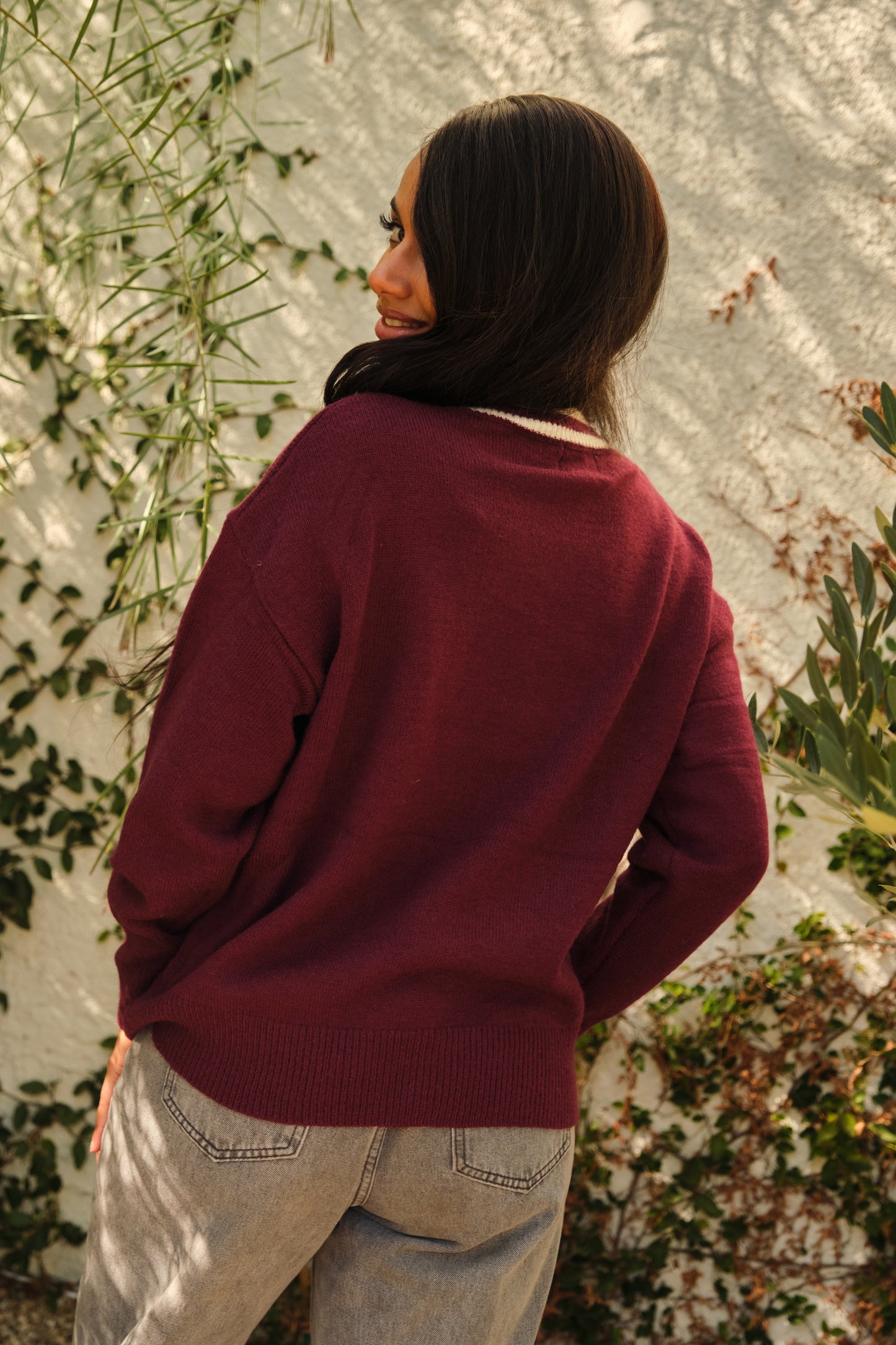 Burgundy Diego Sweater