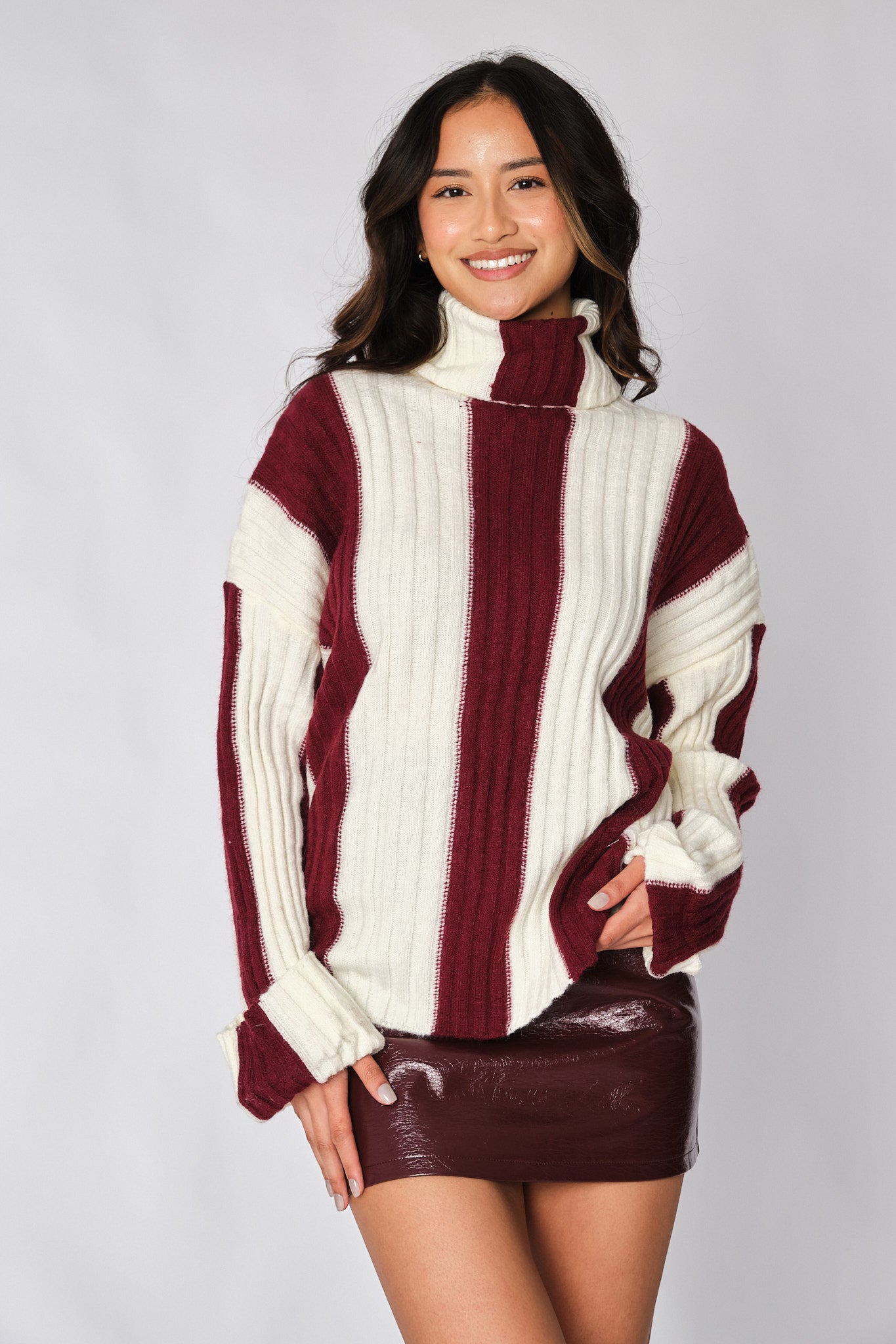 Burgundy Gavan Skirt