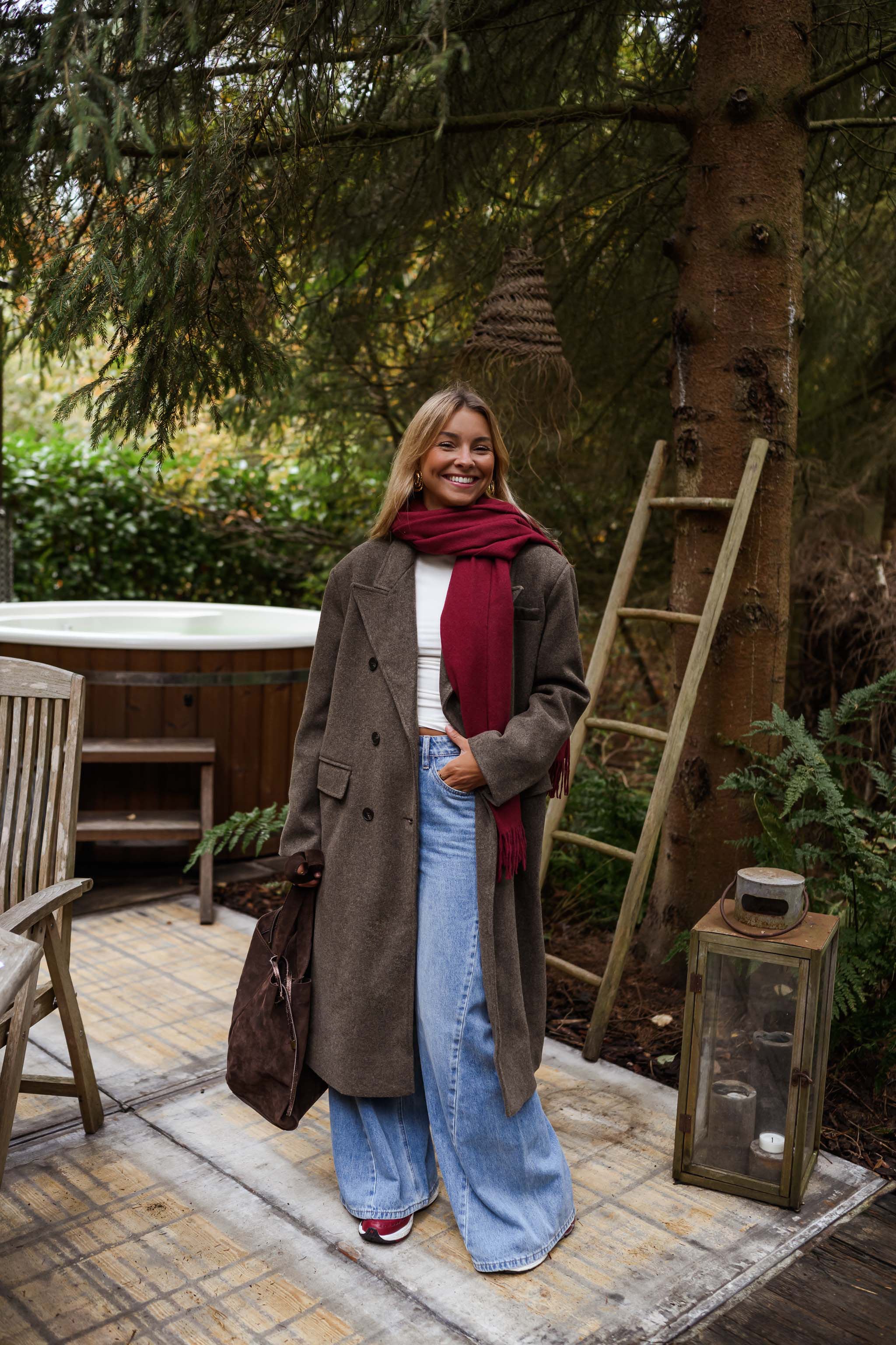 Burgundy Ronald Scarf