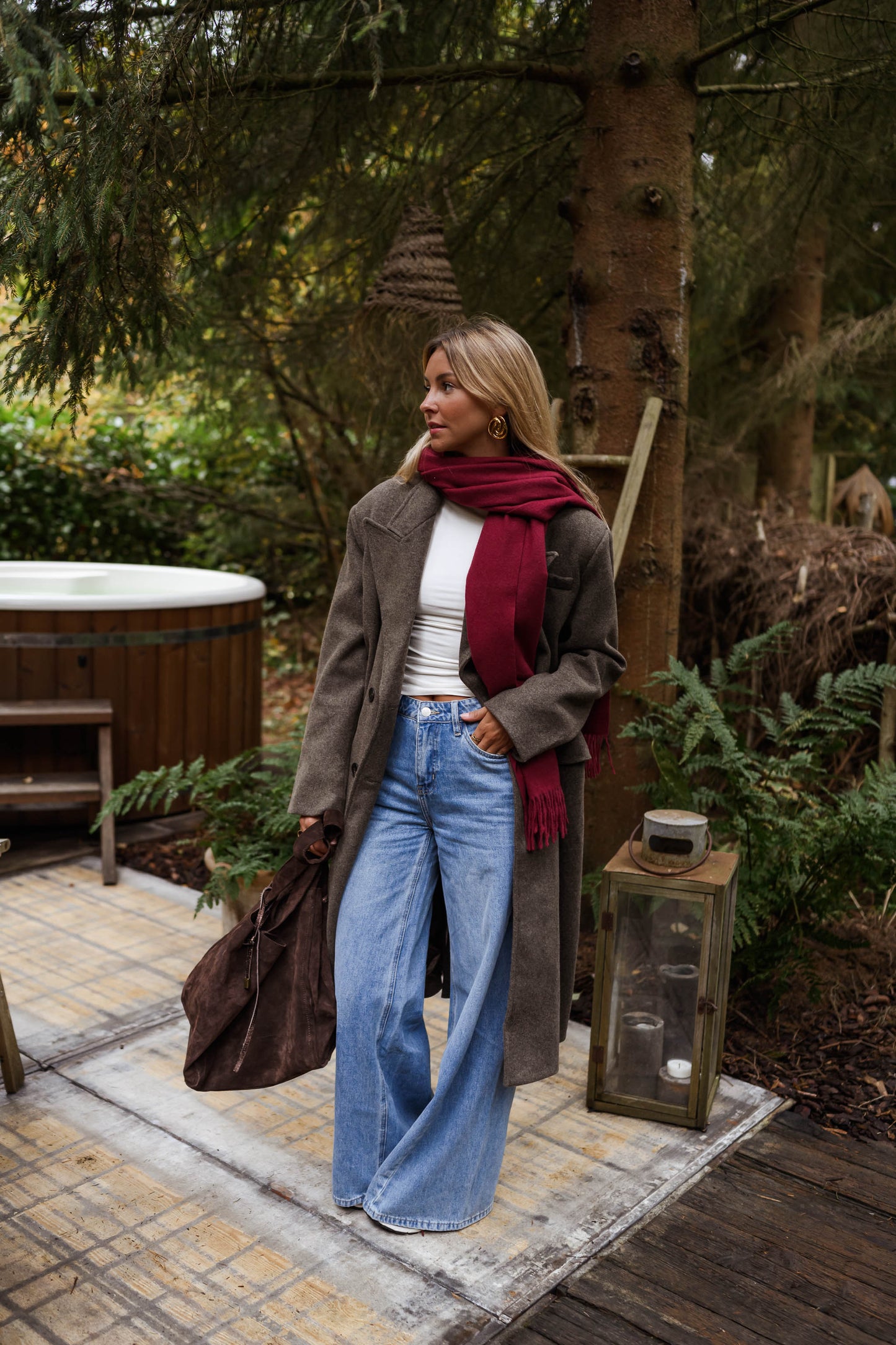 Burgundy Ronald Scarf