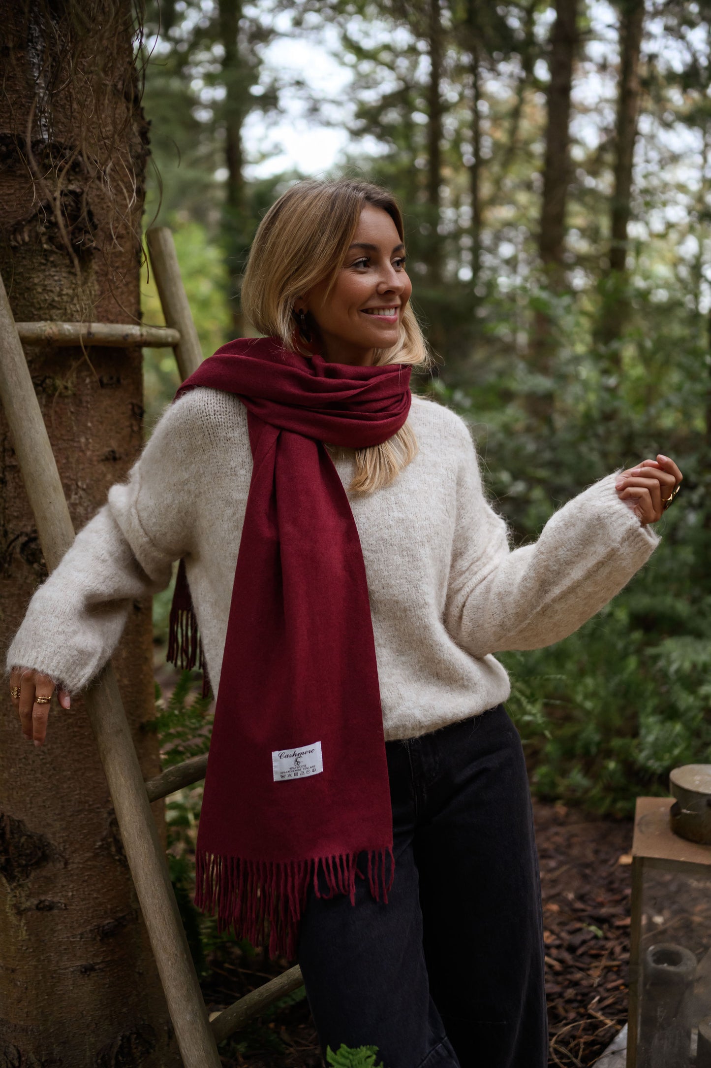 Burgundy Ronald Scarf