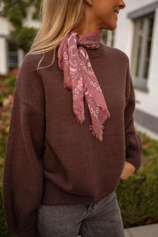 Burgundy Clelia Scarf