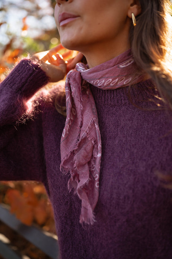 Burgundy Clelia Scarf