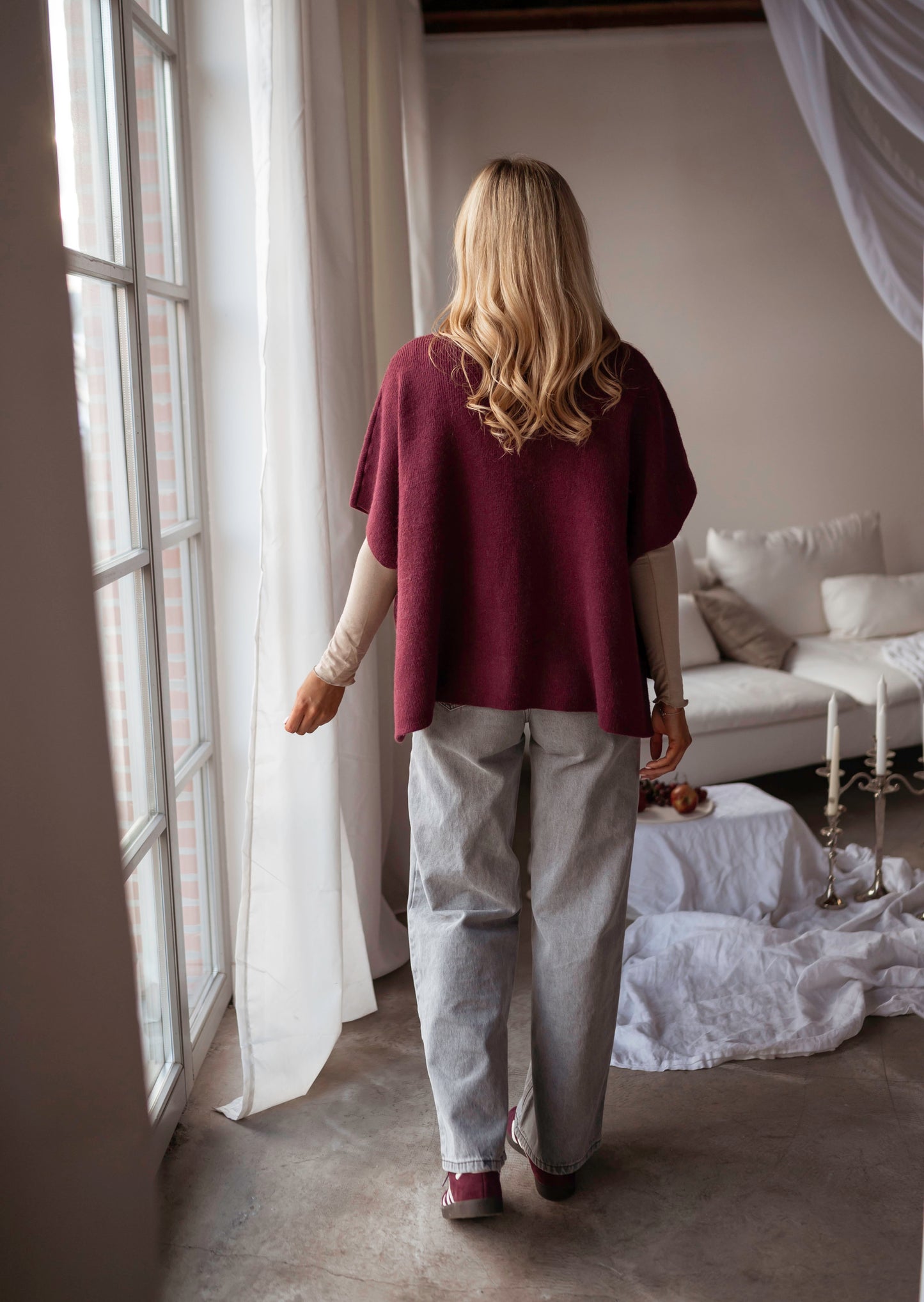 Burgundy Aristide Cardigan