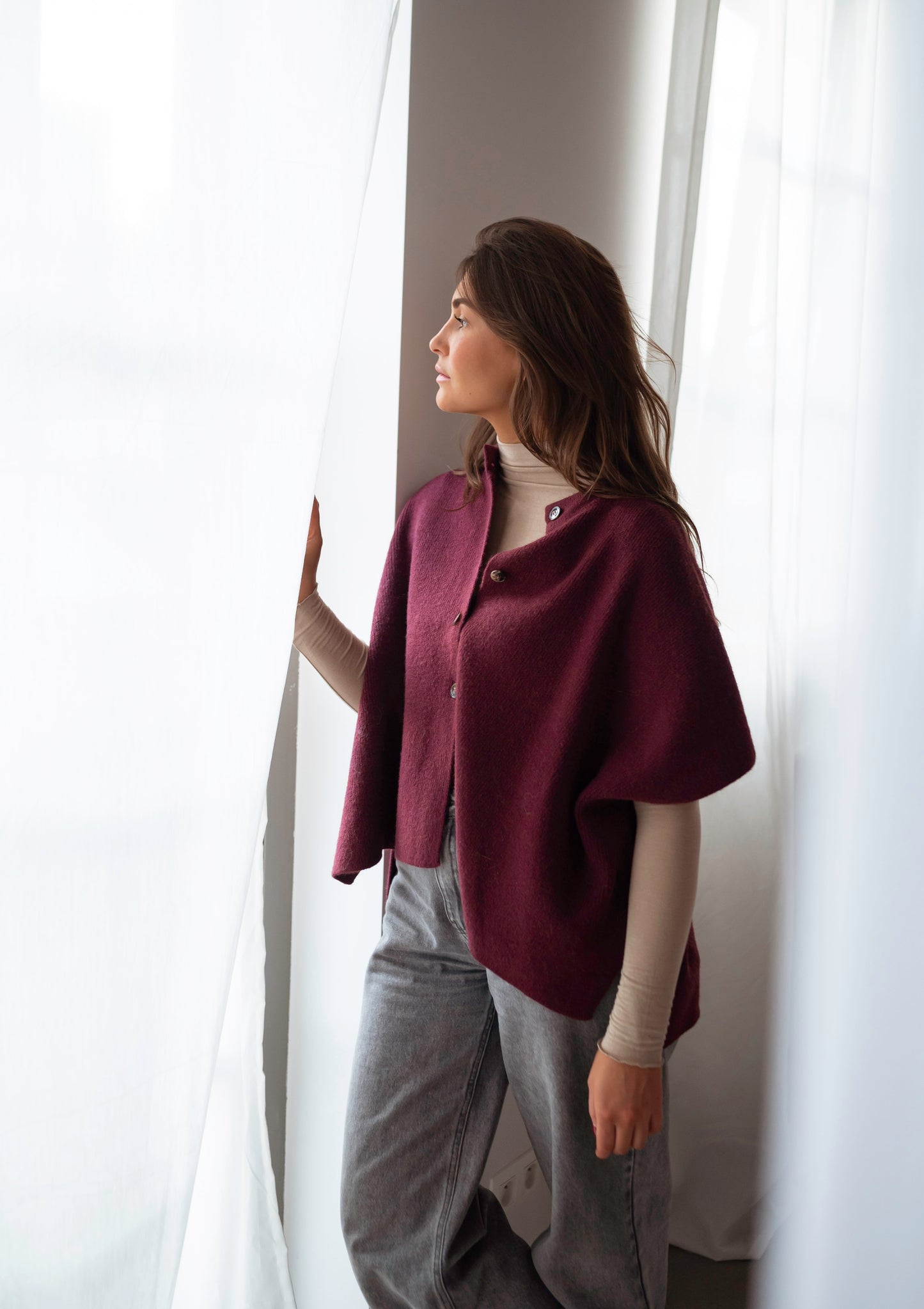 Burgundy Aristide Cardigan