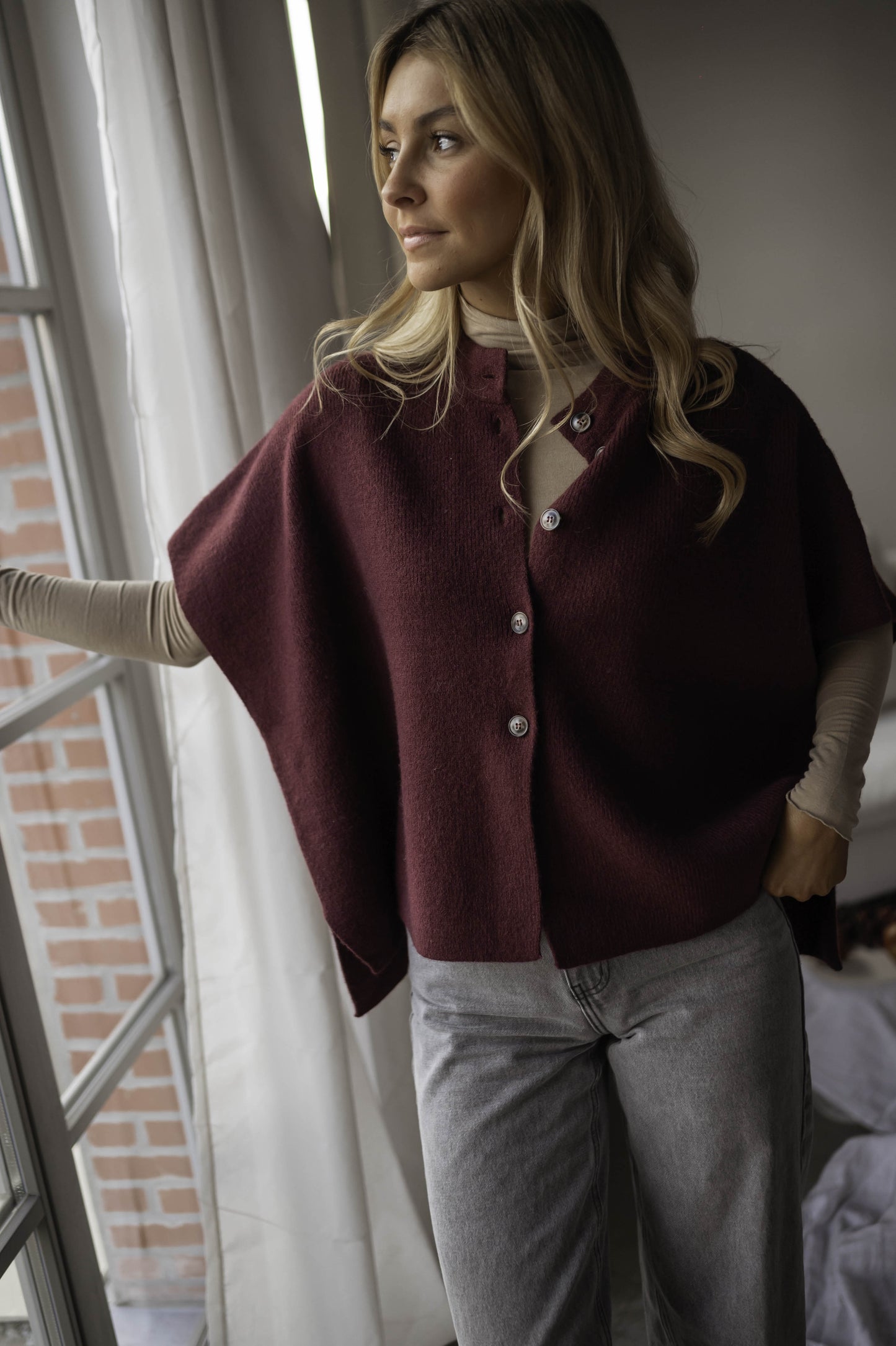 Burgundy Aristide Cardigan