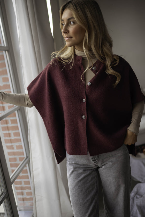 Burgundy Aristide Cardigan