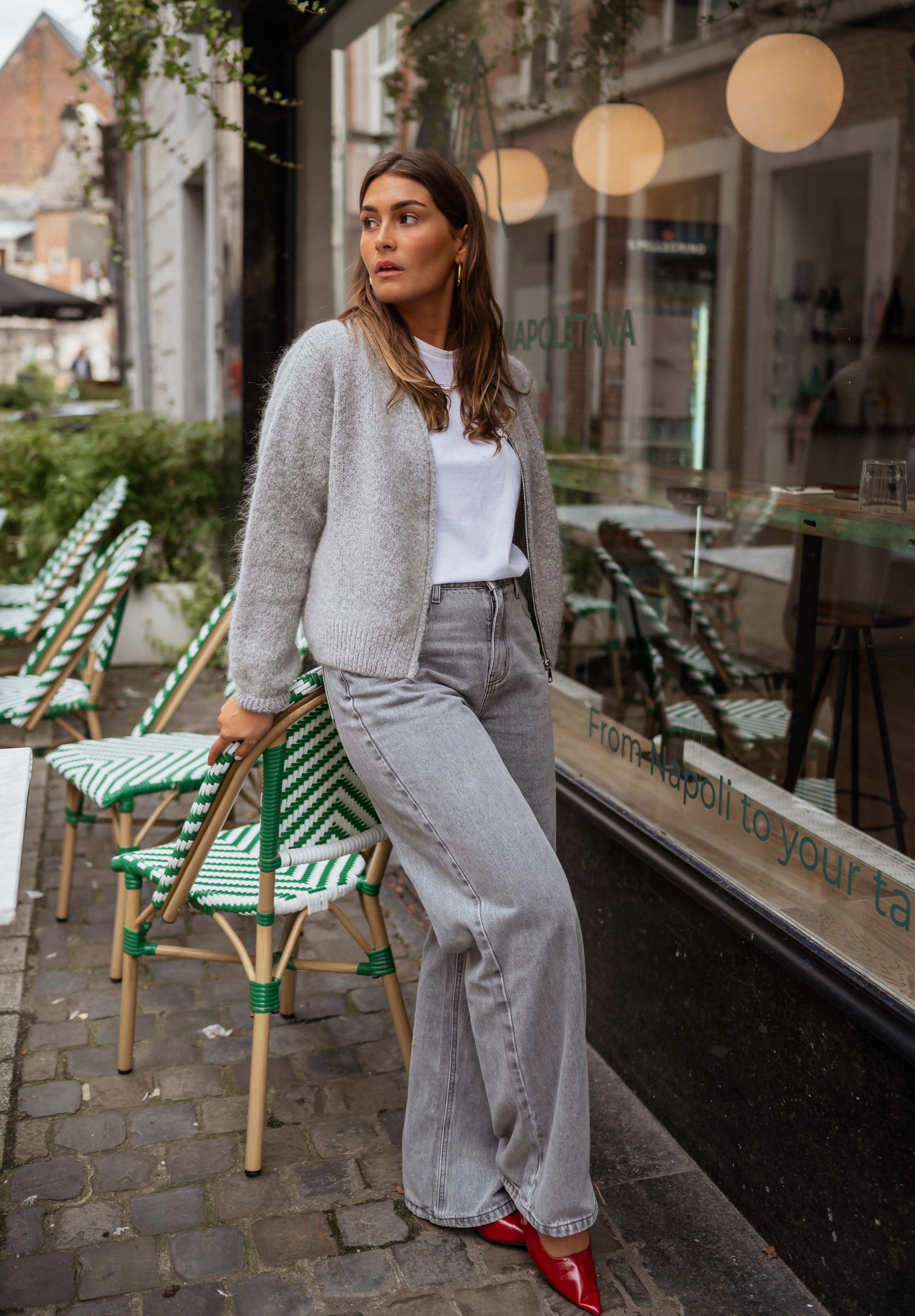 Grey Calista Cardigan