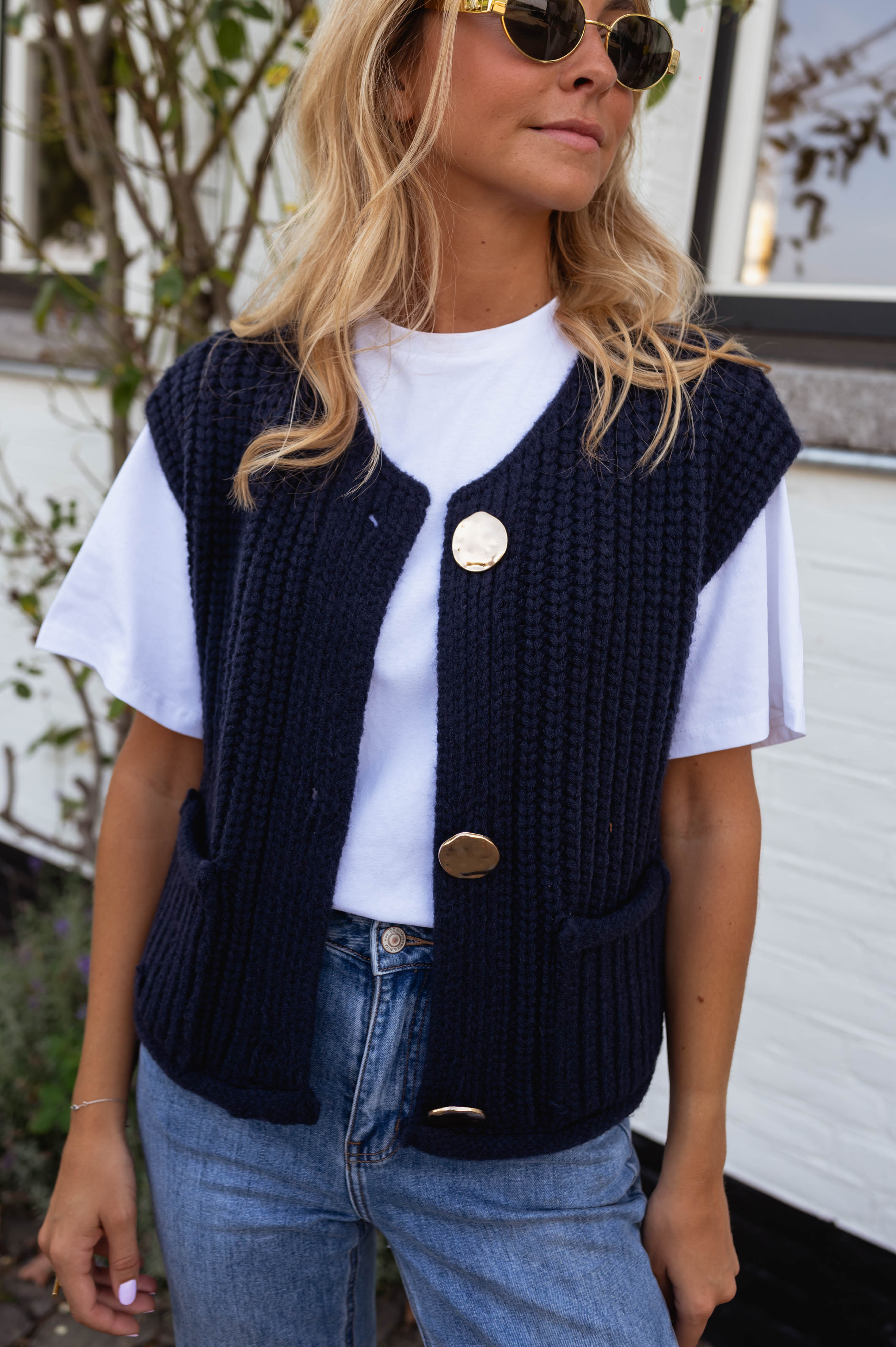 Blue Corrine Cardigan