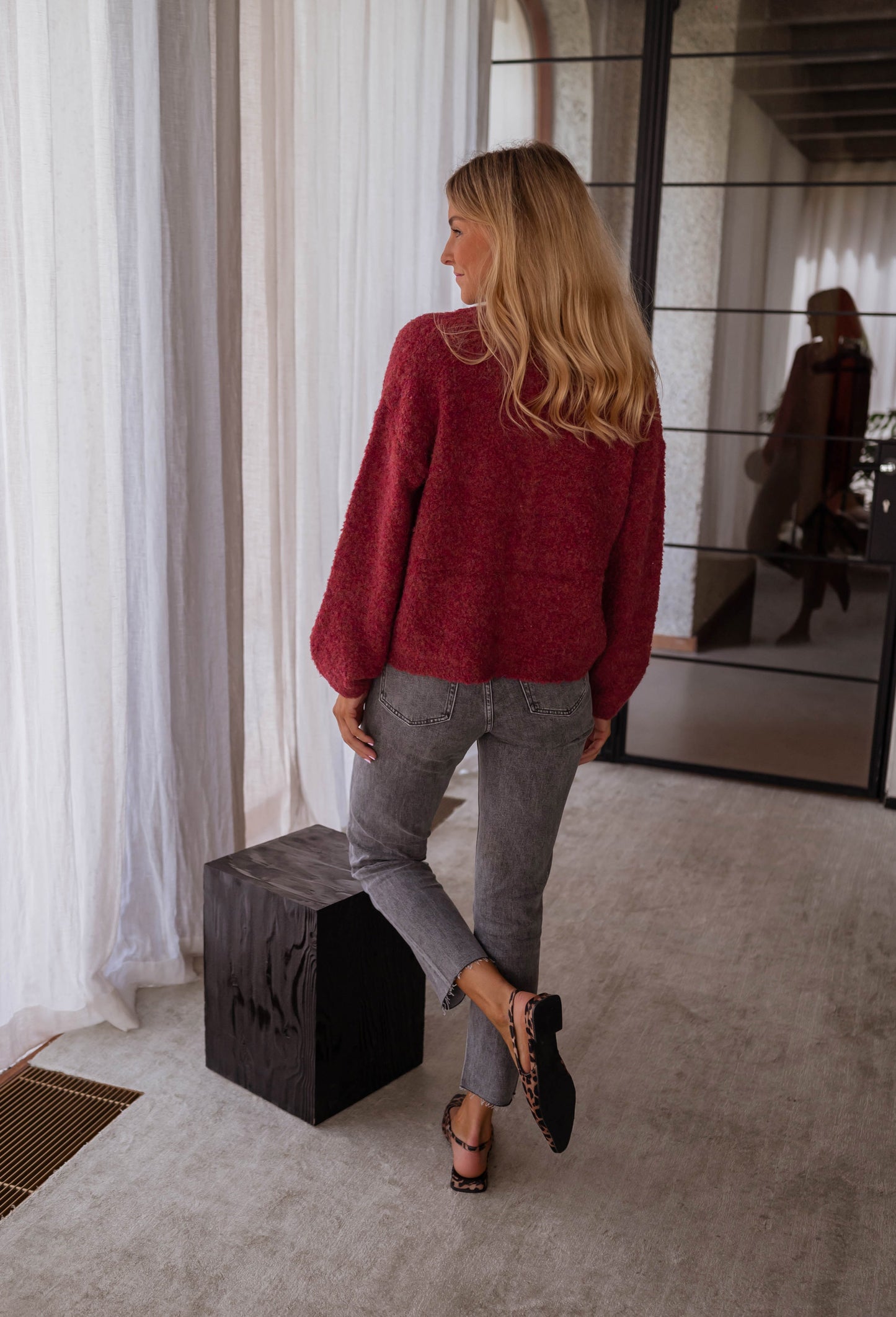 Burgundy Gemina Cardigan