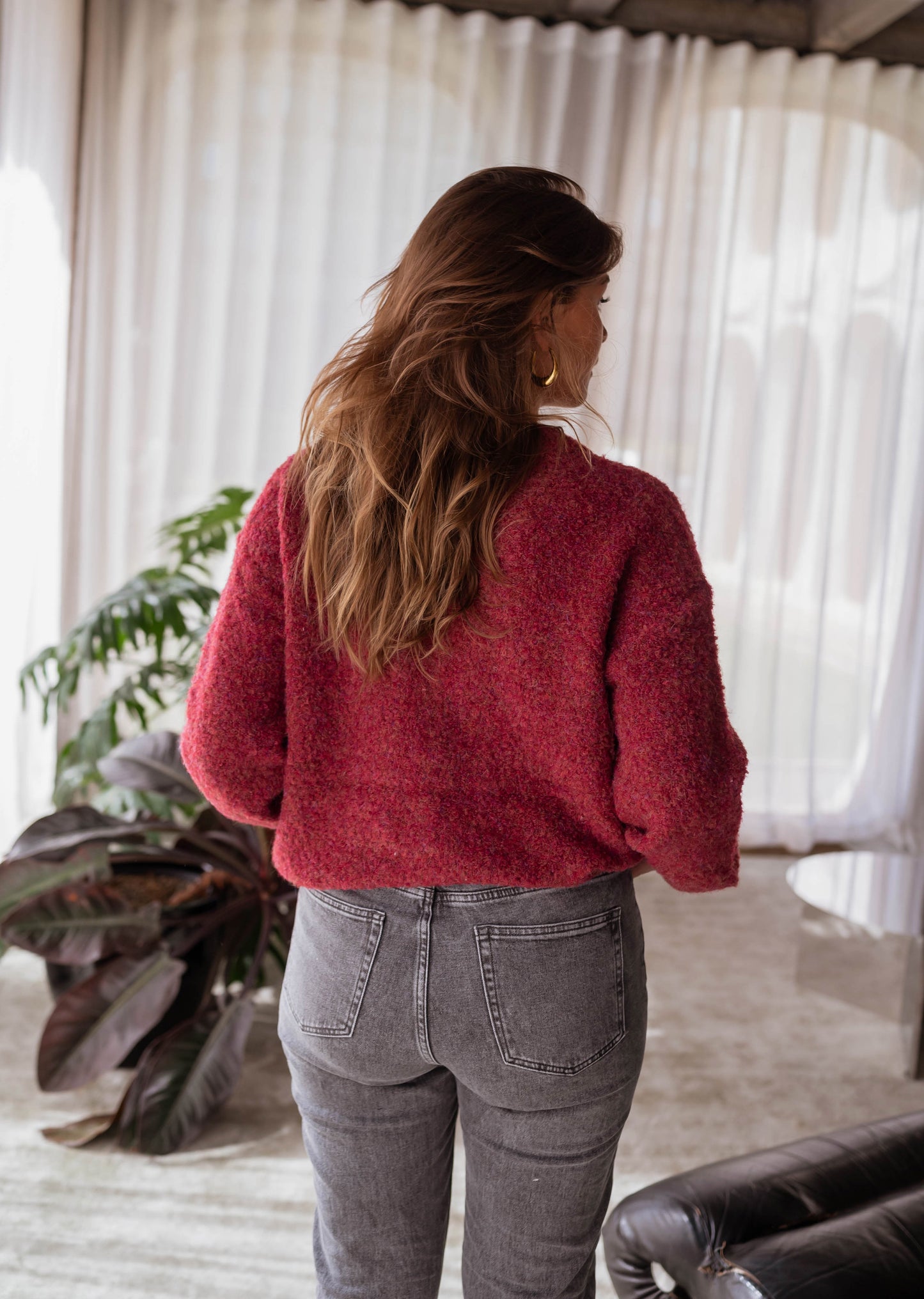 Burgundy Gemina Cardigan