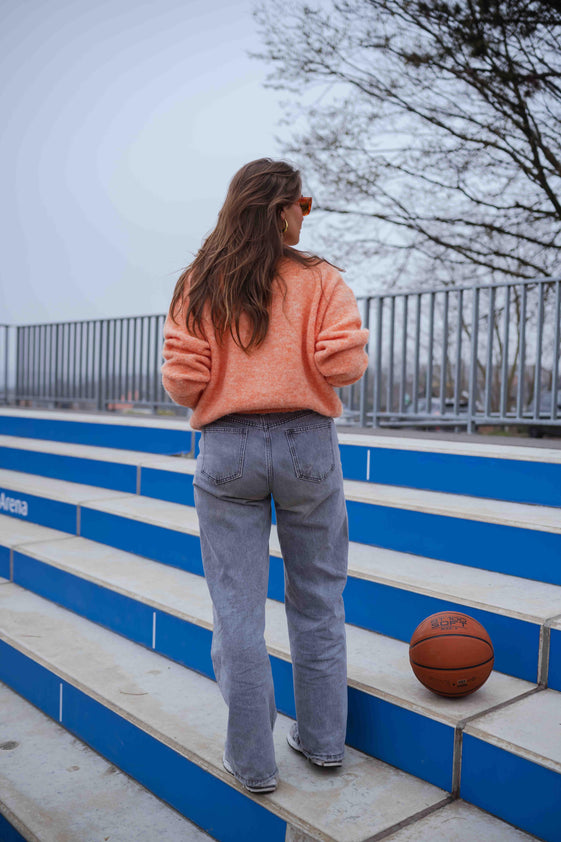Orange Harris Cardigan