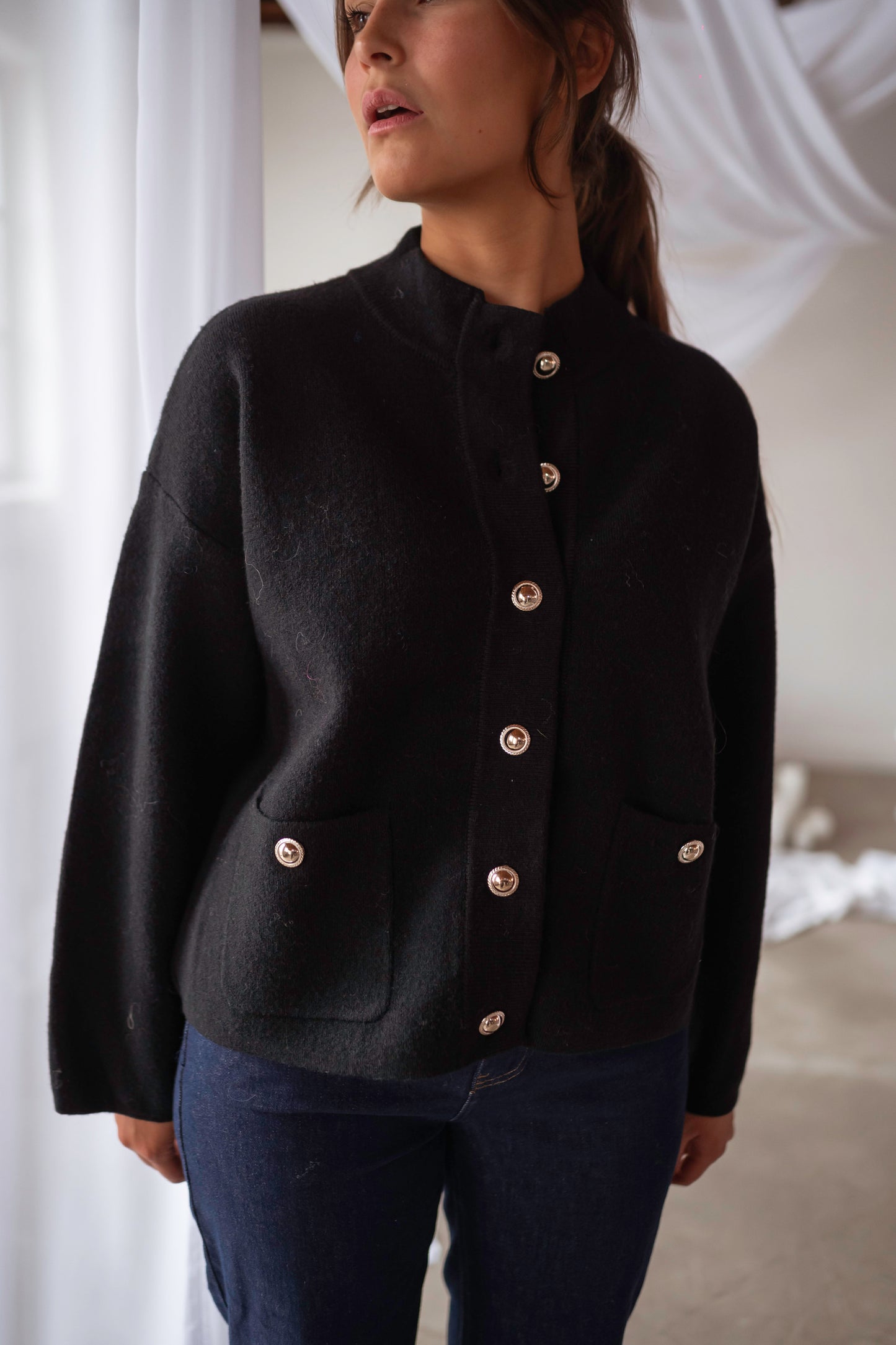 Black Livia Cardigan