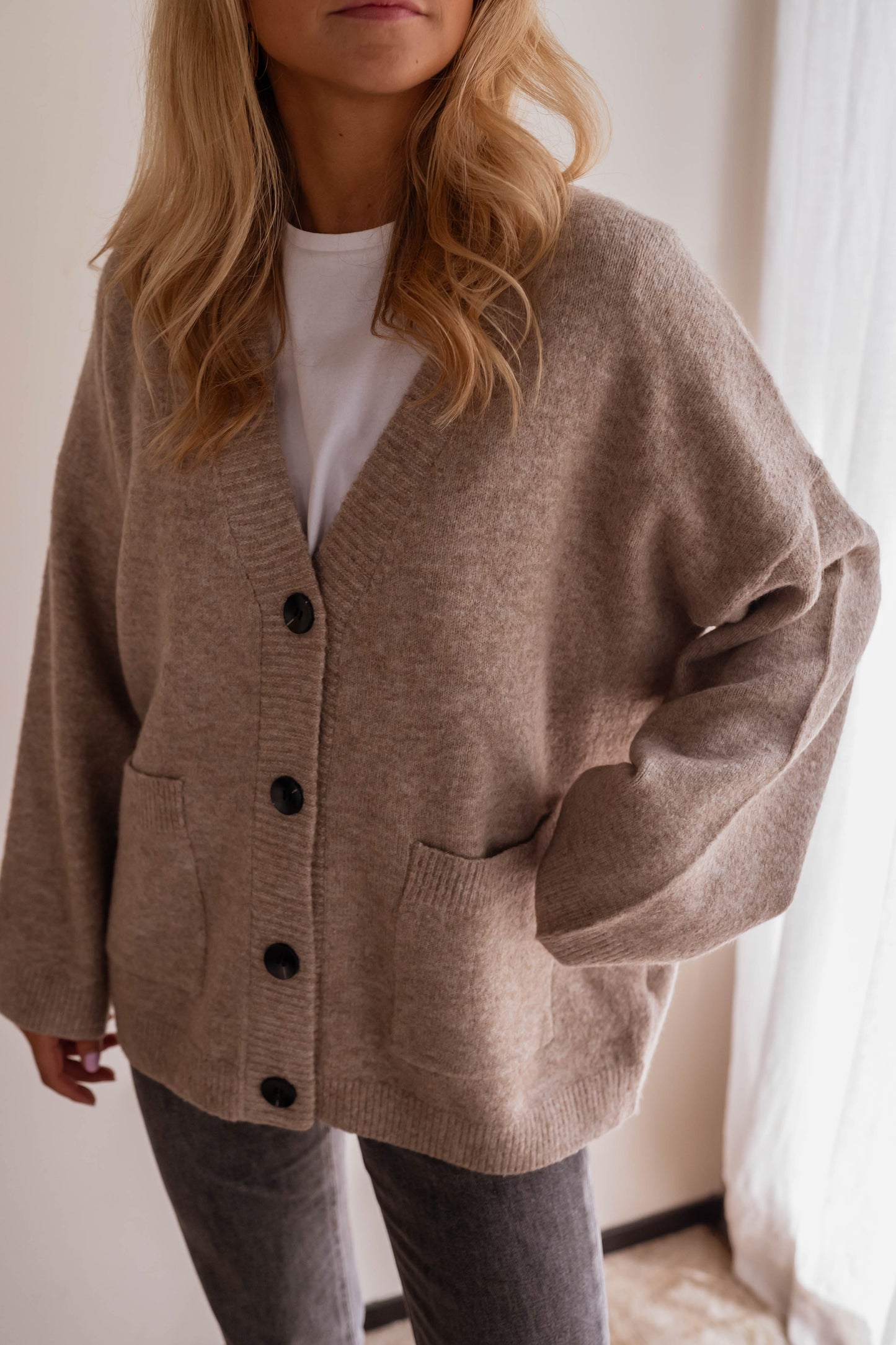 Beige Marta Cardigan