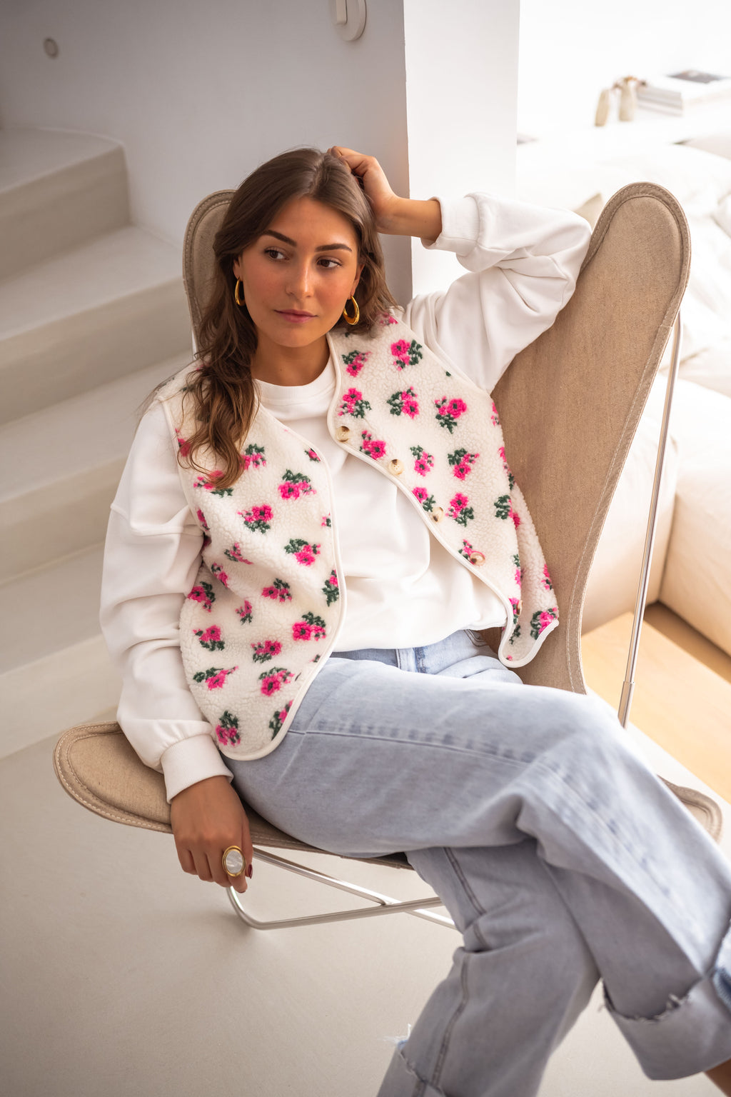 Floral Linda Vest | Easy Clothes North America