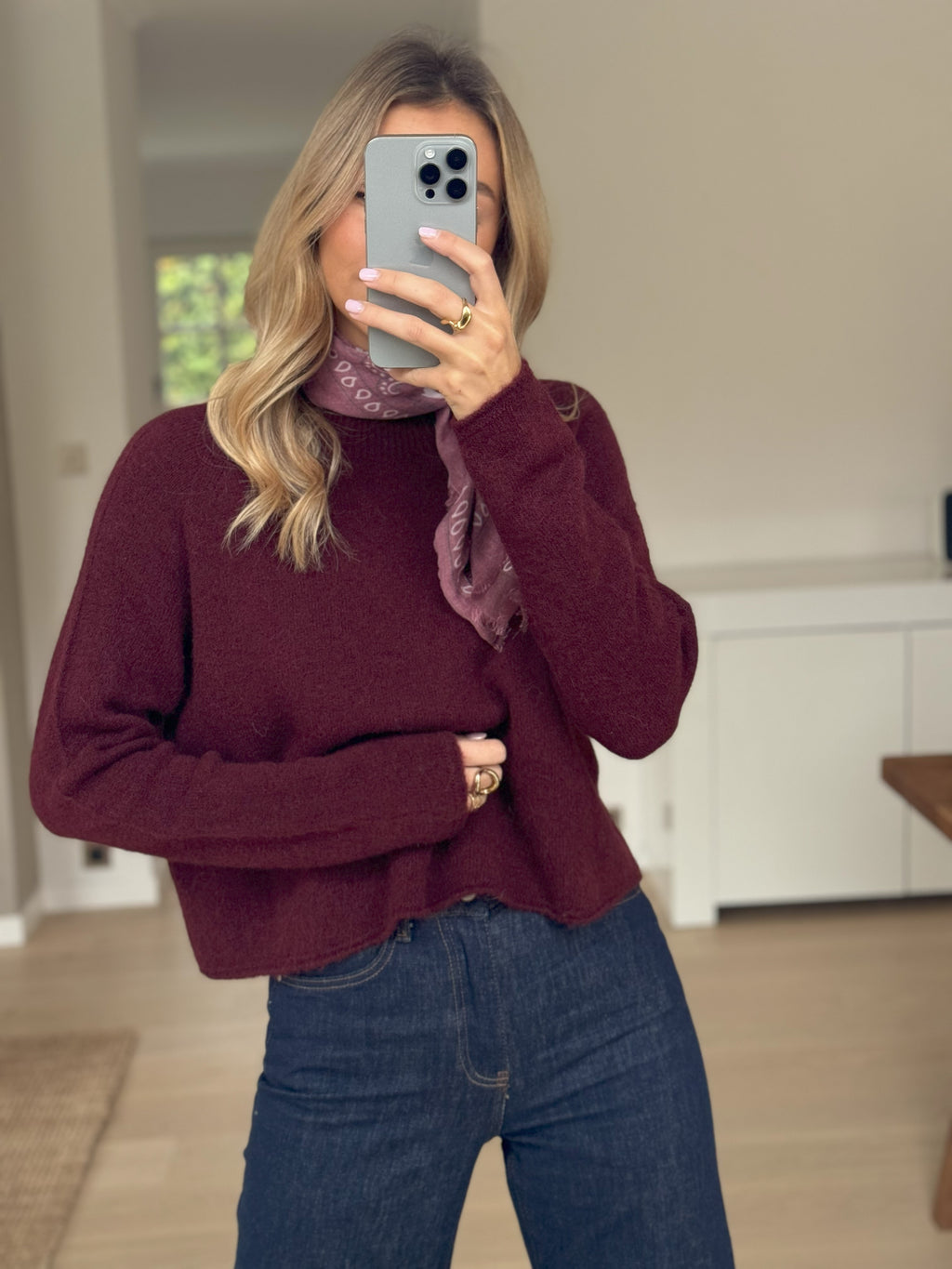 Burgundy Shana Sweater – Easy Clothes North America