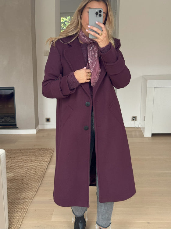 Burgundy Adam Coat