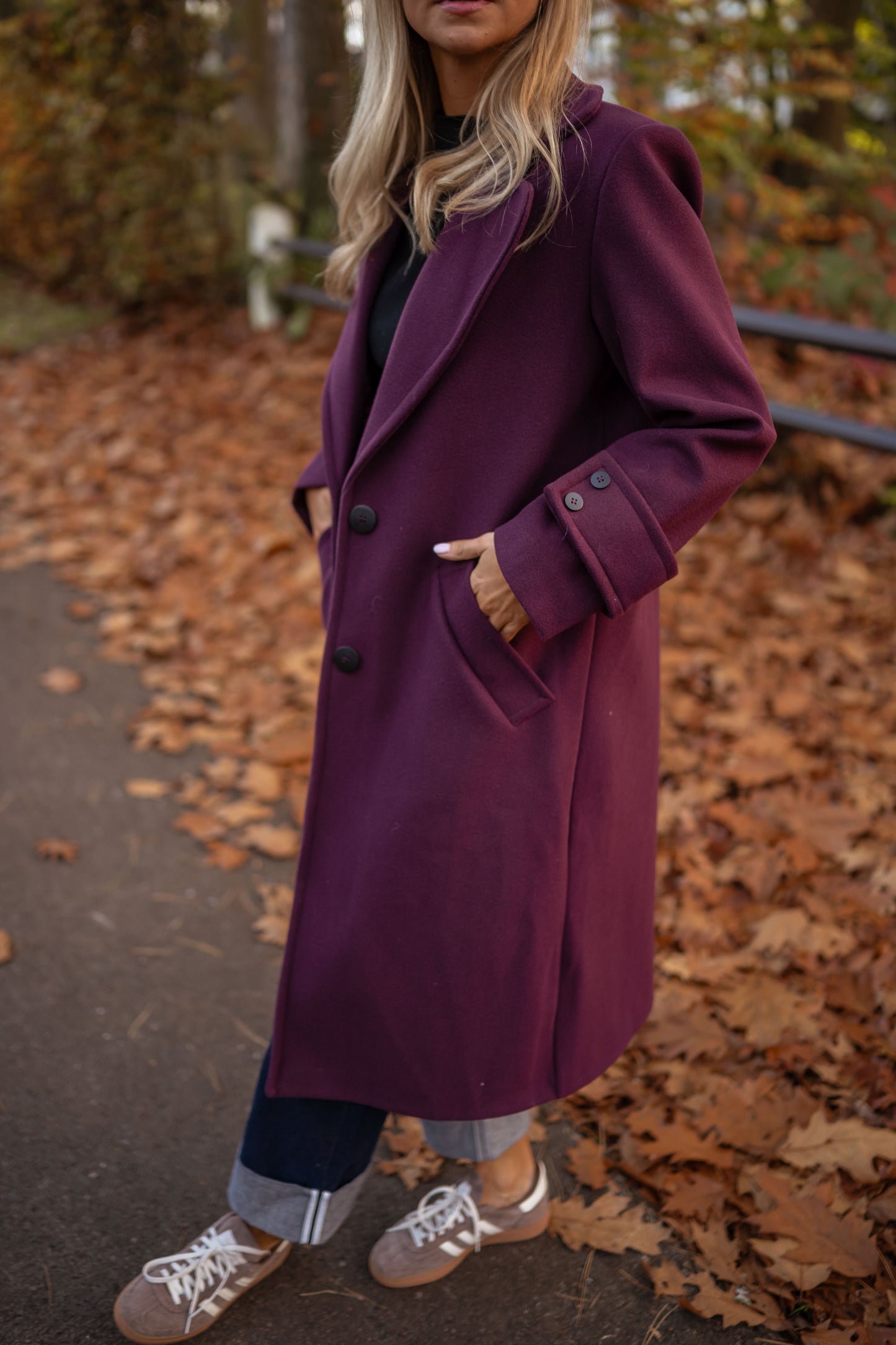 Burgundy Adam Coat