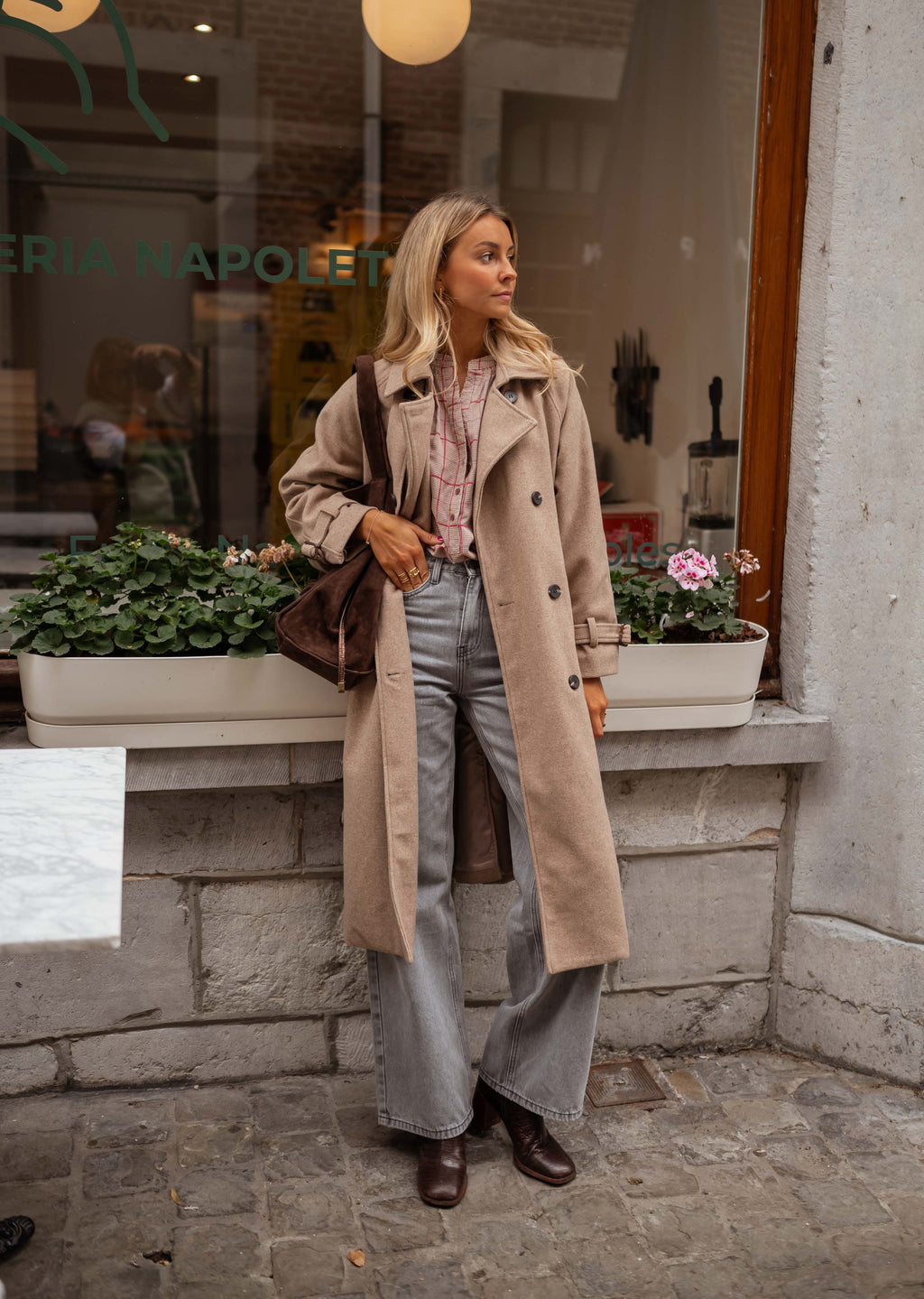 Taupe Jannah Coat | Easy Clothes North America