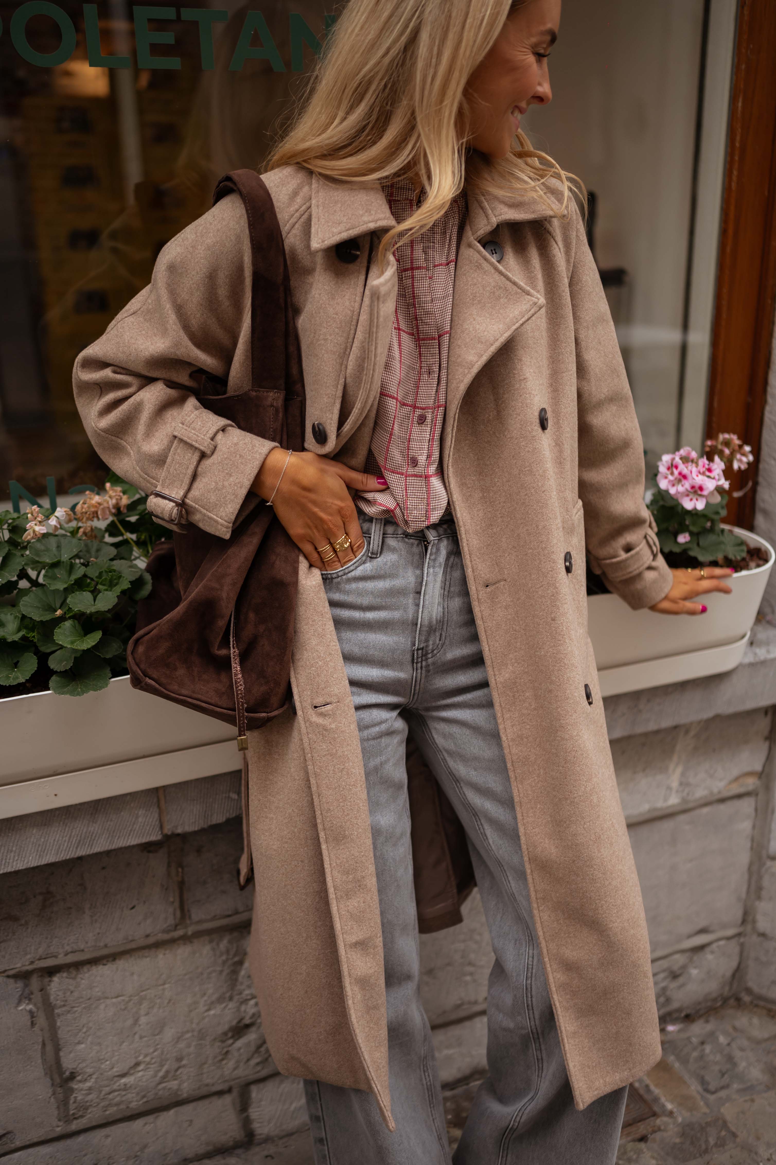 Taupe Jannah Coat