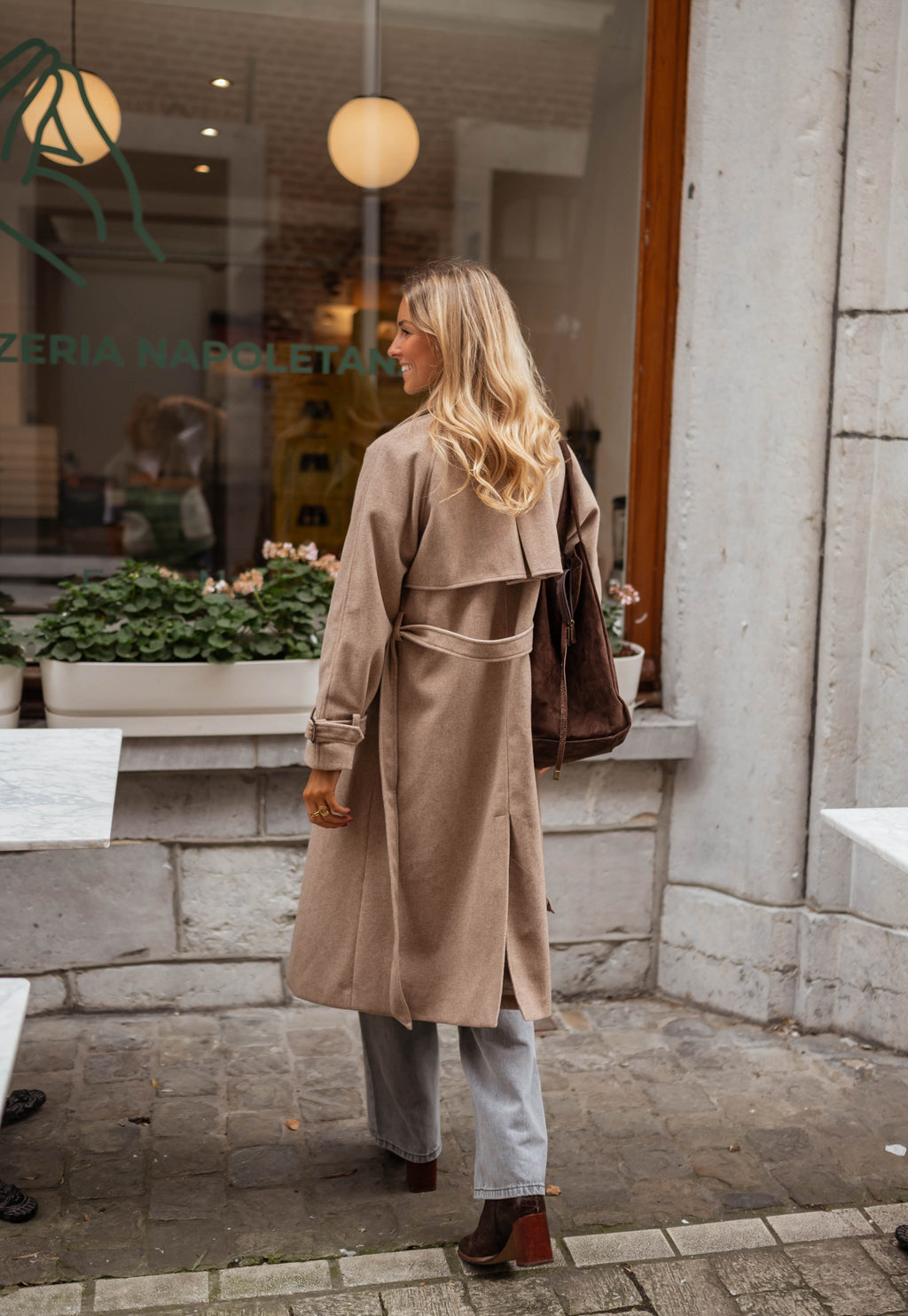 Taupe Jannah Coat | Easy Clothes North America