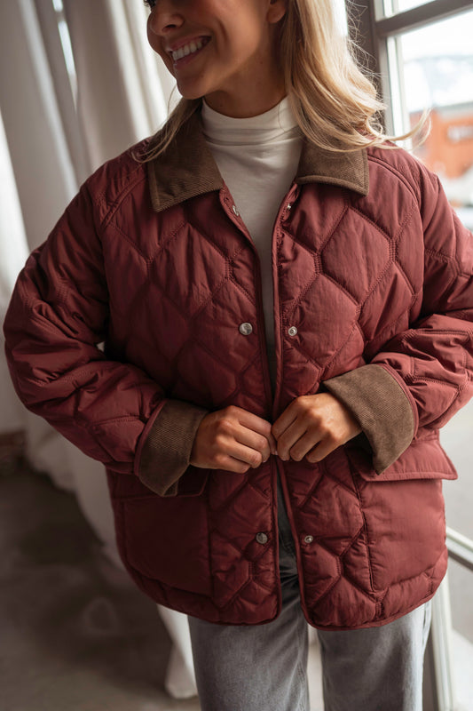 Burgundy Manau Coat