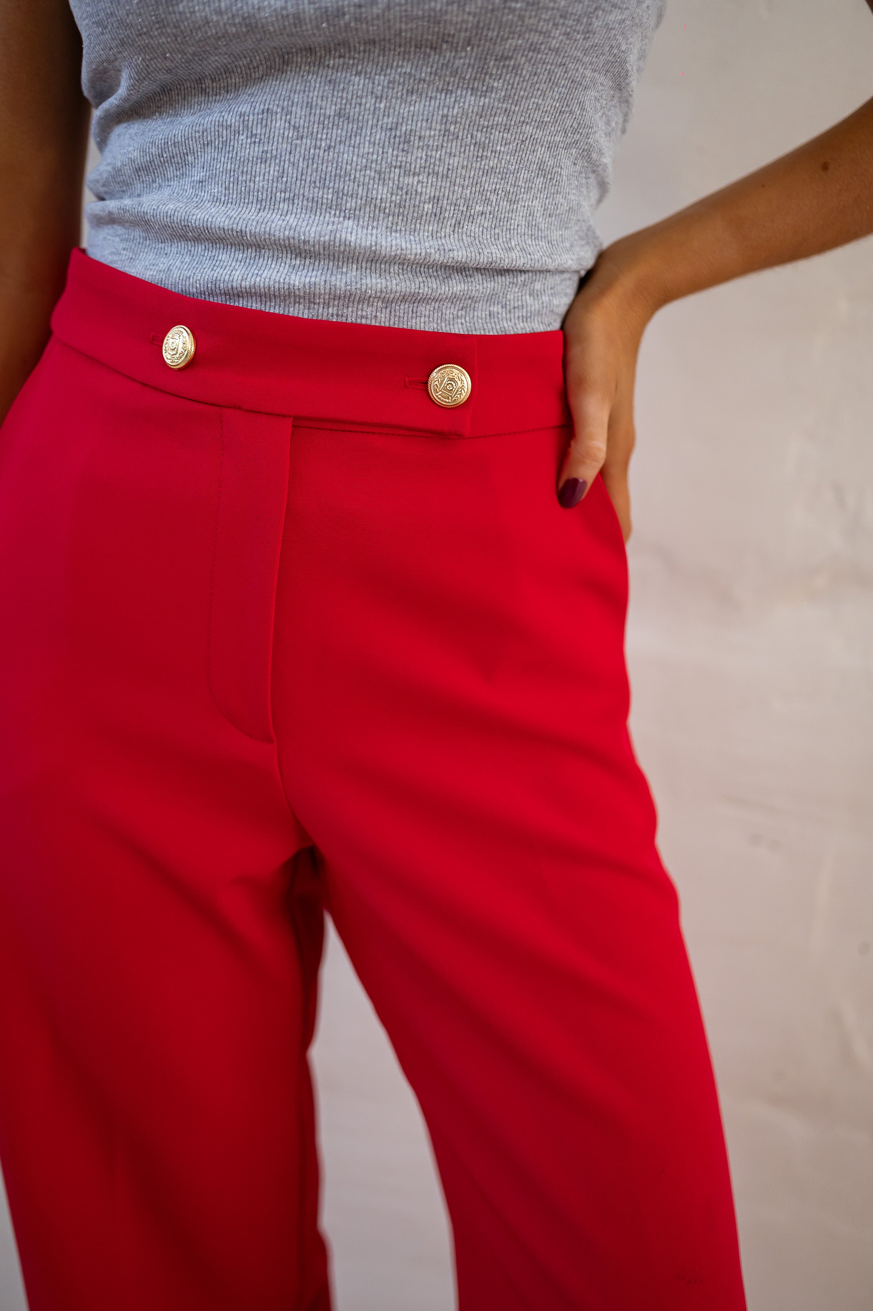 Red Maona Pants