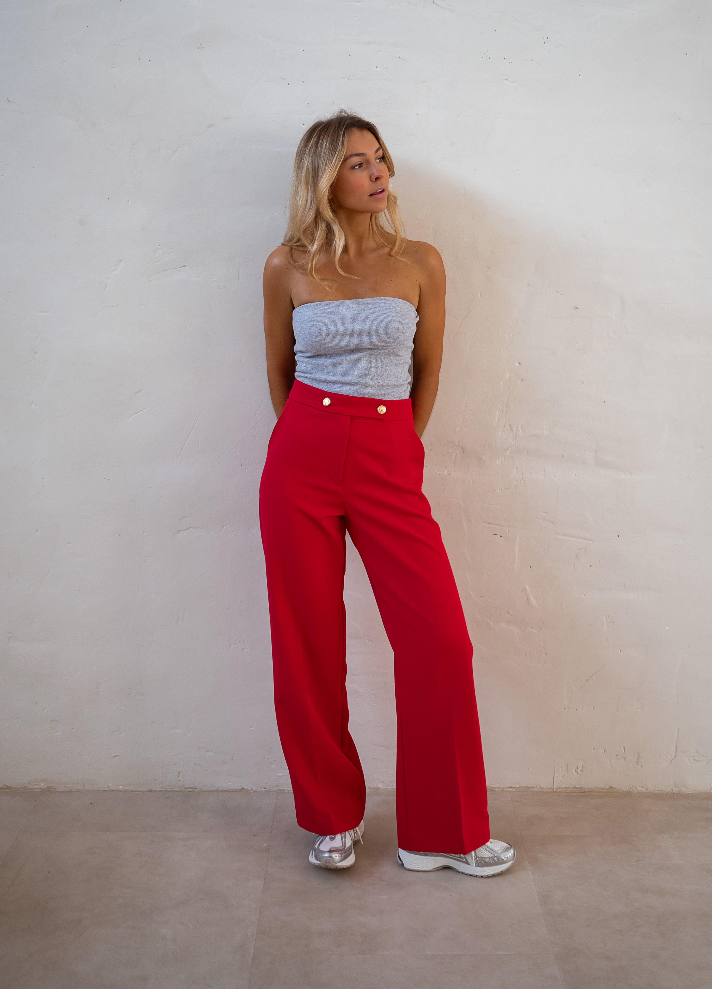 Red Maona Pants