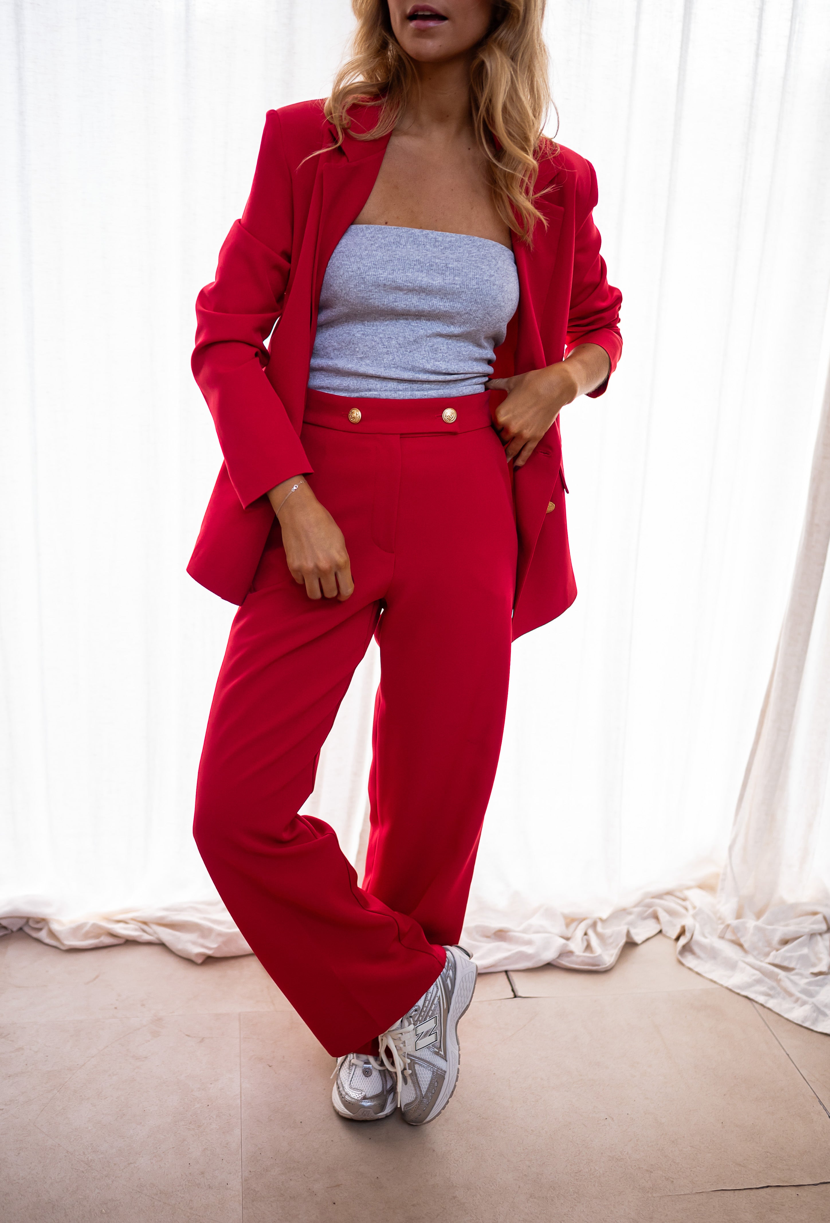 Red Maona Pants