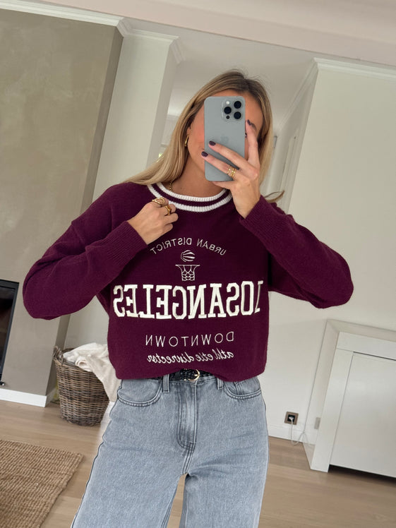 Burgundy Diego Sweater