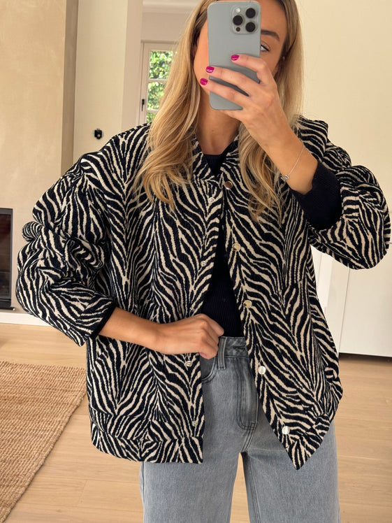 Zebra Sarah Bomber Jacket