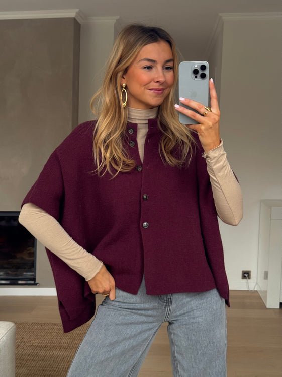 Burgundy Aristide Cardigan