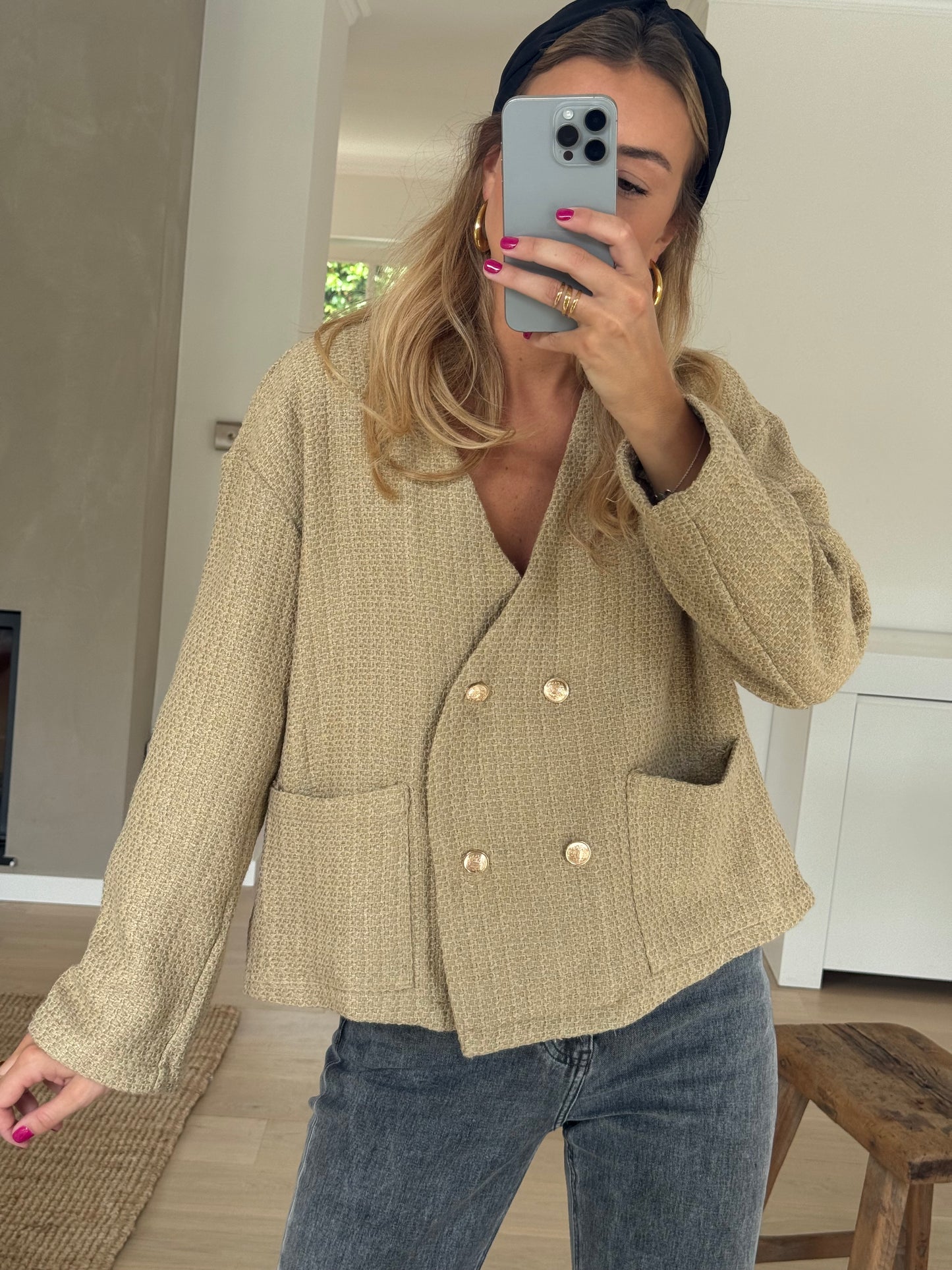 Dark Beige Tessa Cardigan