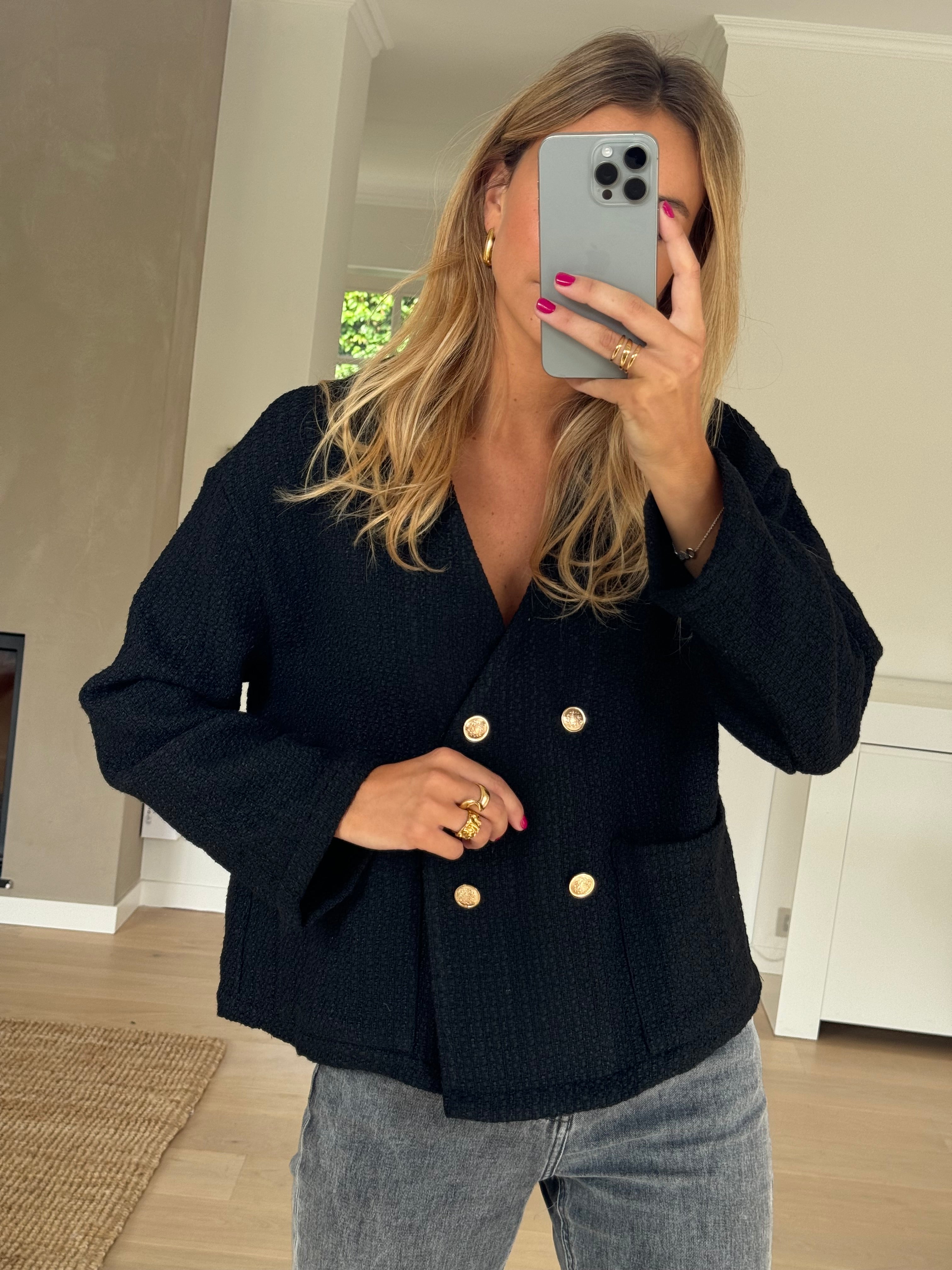 Black Tessa Cardigan