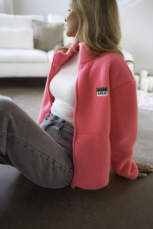 Pink Silou Fleece Jacket