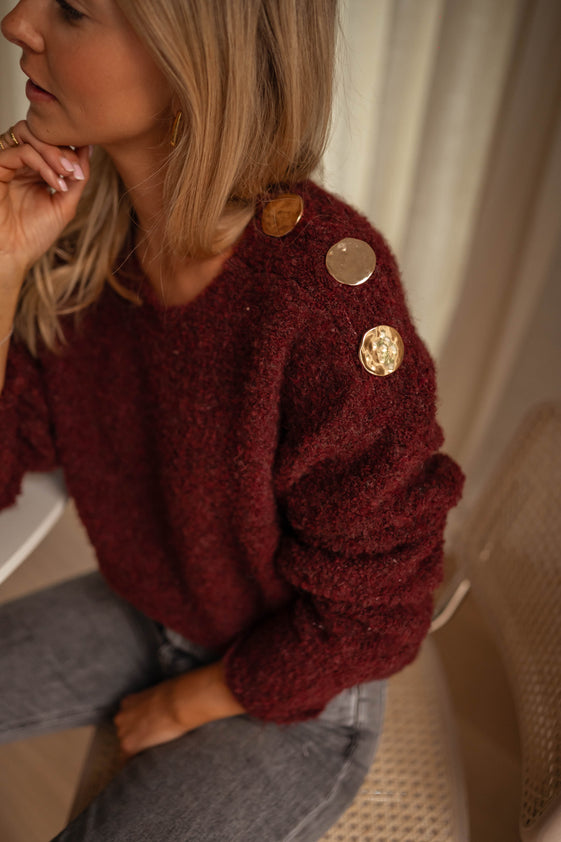 Burgundy Indra Sweater