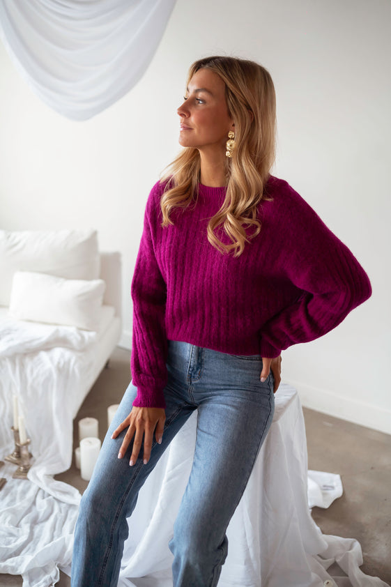 Fuchsia Lionel Sweater