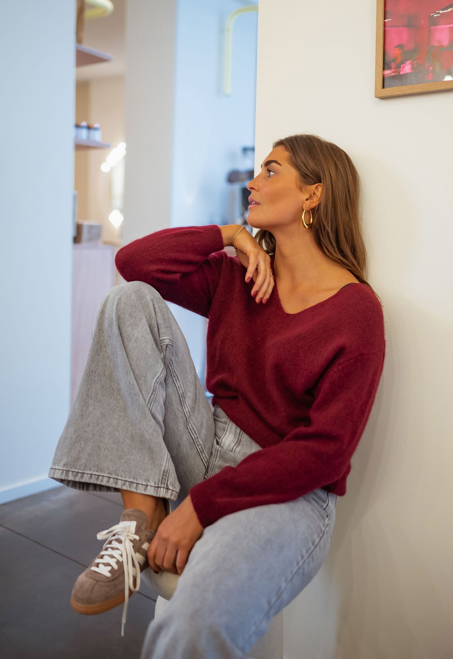 Burgundy Martina Sweater