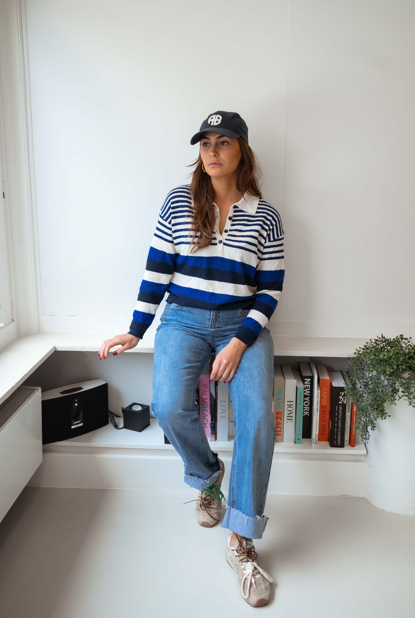 Blue Striped Remi Sweater