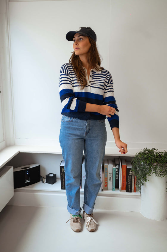 Blue Striped Remi Sweater