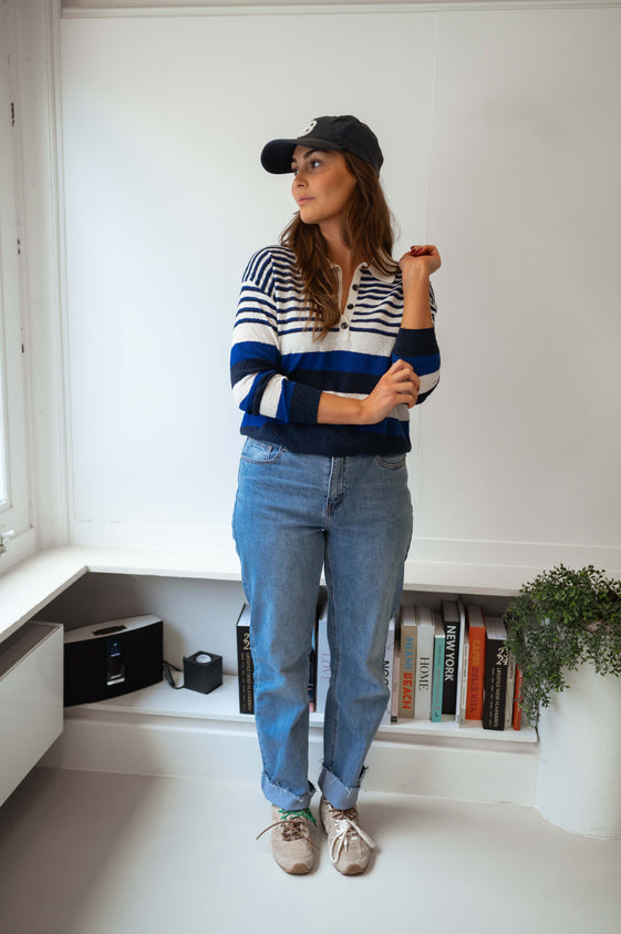 Blue Striped Remi Sweater